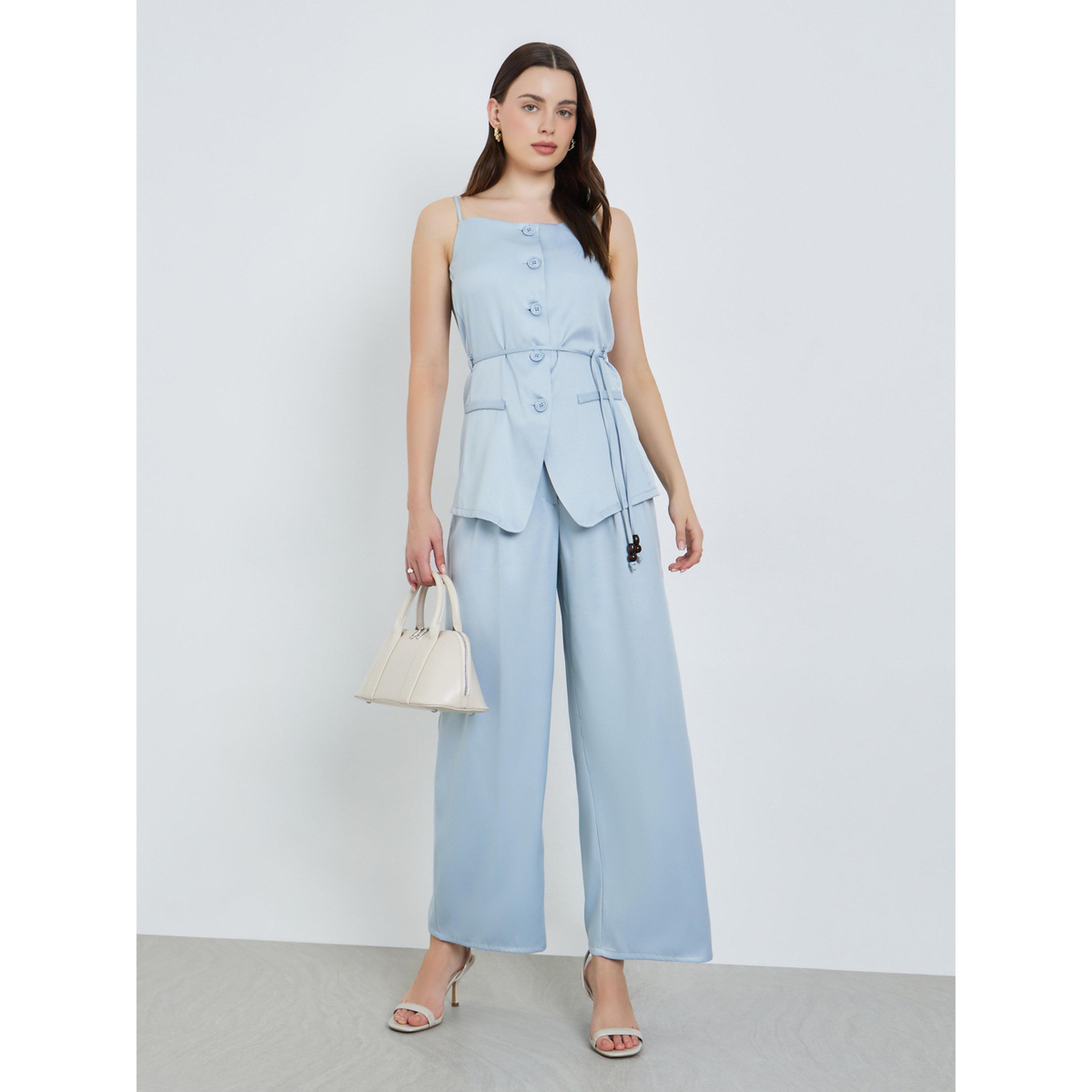 بنطال رسميبأرجل واسعة وطيات أزرق-women-clothing-bottoms-trousers-image-3