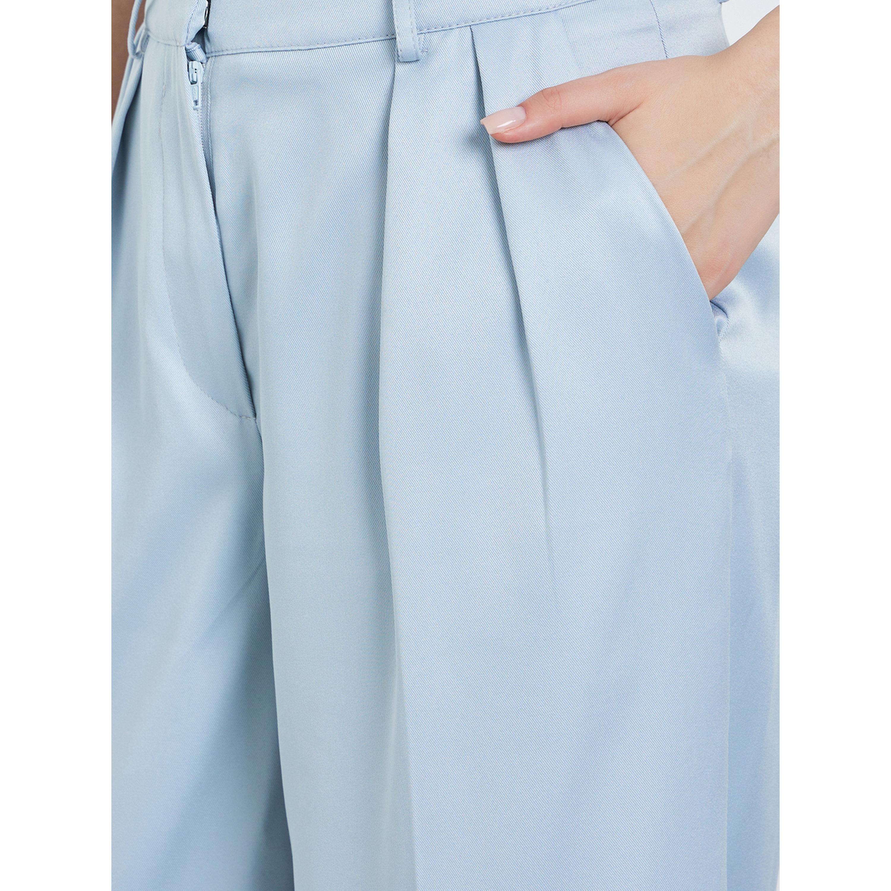 بنطال رسميبأرجل واسعة وطيات أزرق-women-clothing-bottoms-trousers-image-4