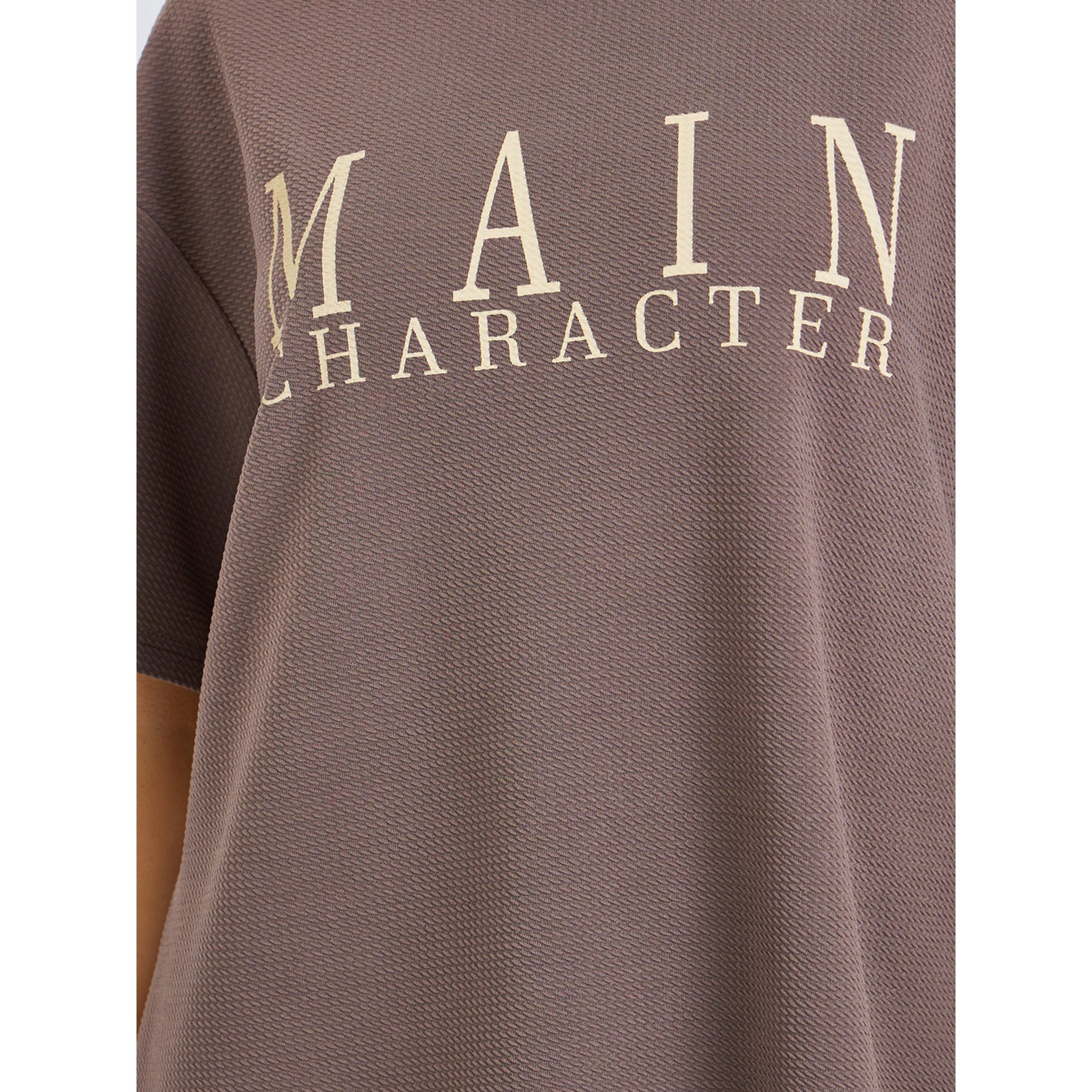 Styli Women Beige Slogan Oversized T-Shirt-women-clothing-tshirts-image-4