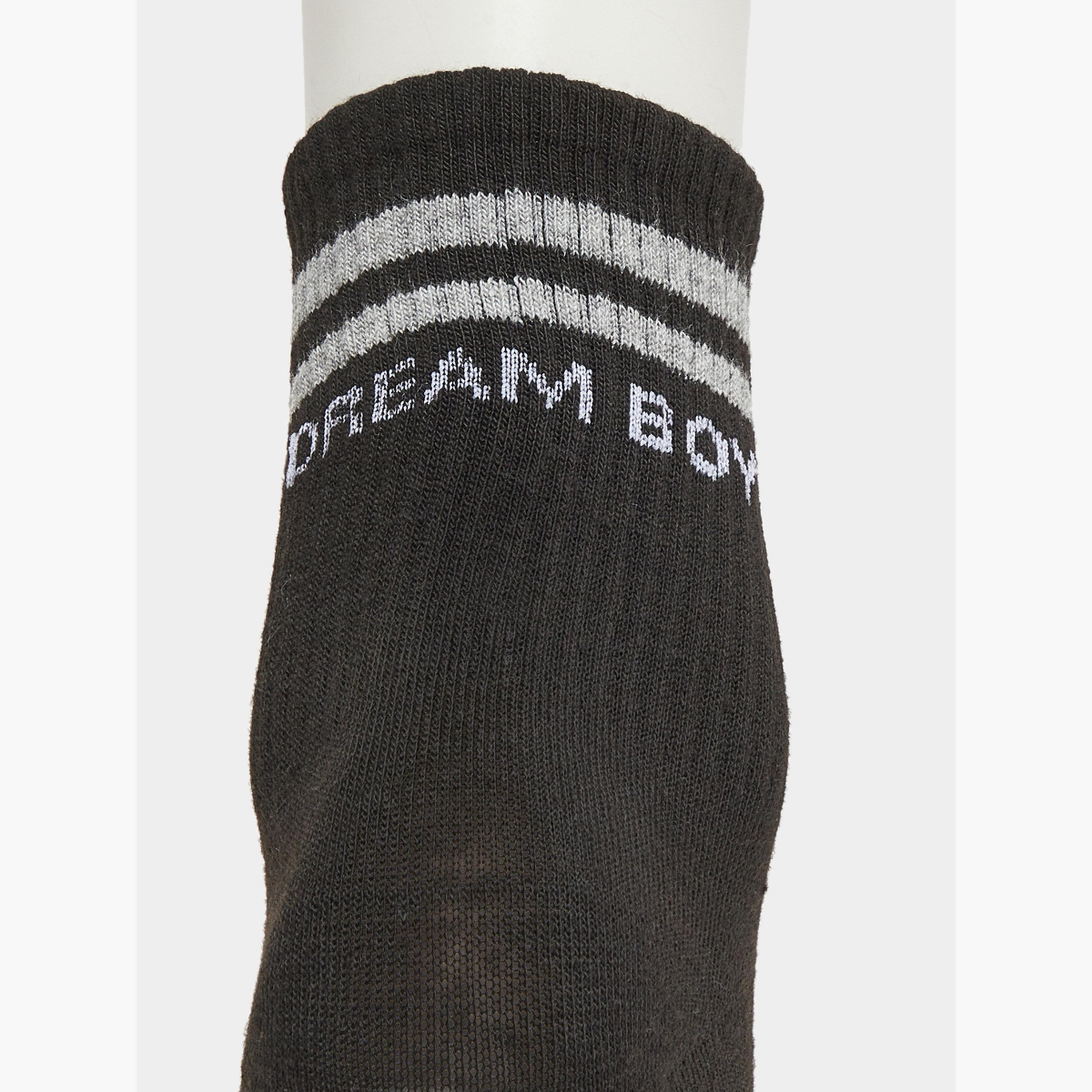 Styli Pack of 5 - Striped Detail Crew Socks-men-socks-image-3