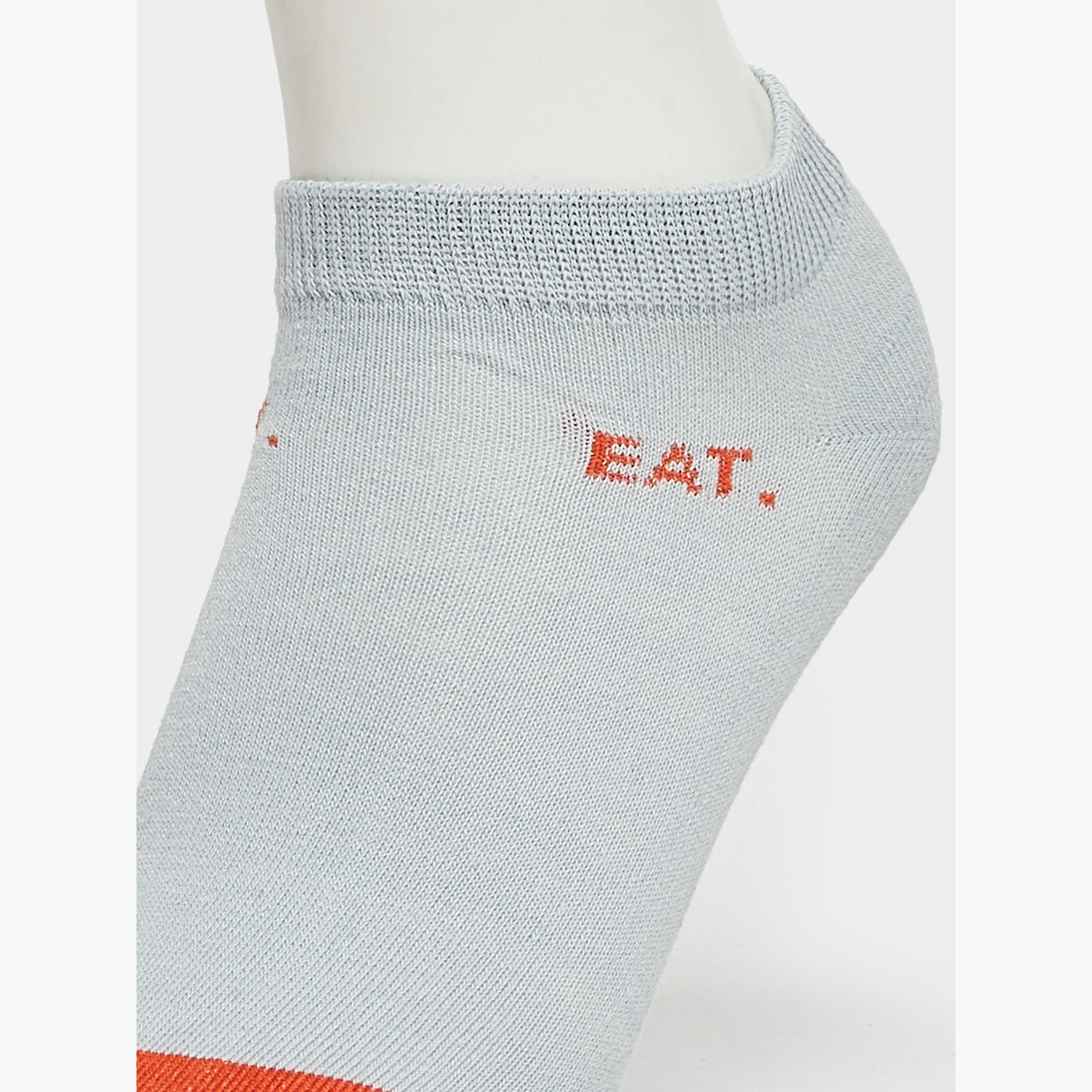 Styli Pack of 5 - Contrast Detail Ribbed Cuff Crew Socks-men-socks-image-5
