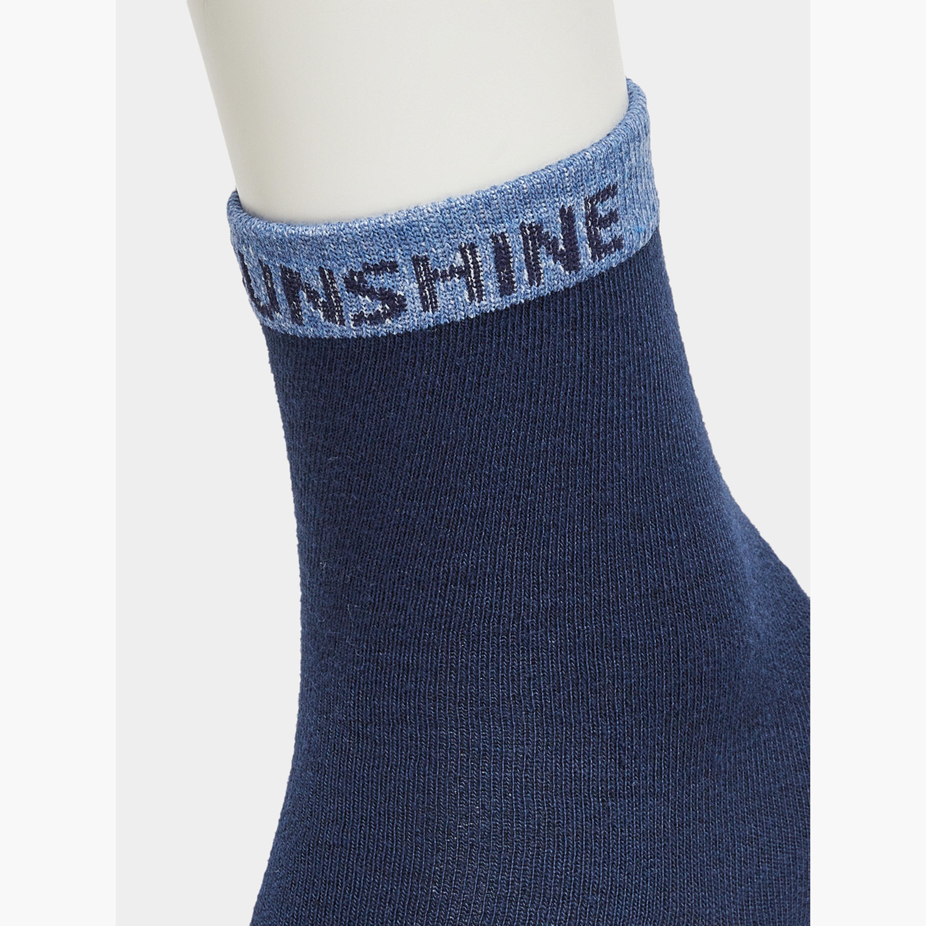 ستايلي - عبوة من 5 جوارب دائرية بتفاصيل ملونة-men-socks-image-3