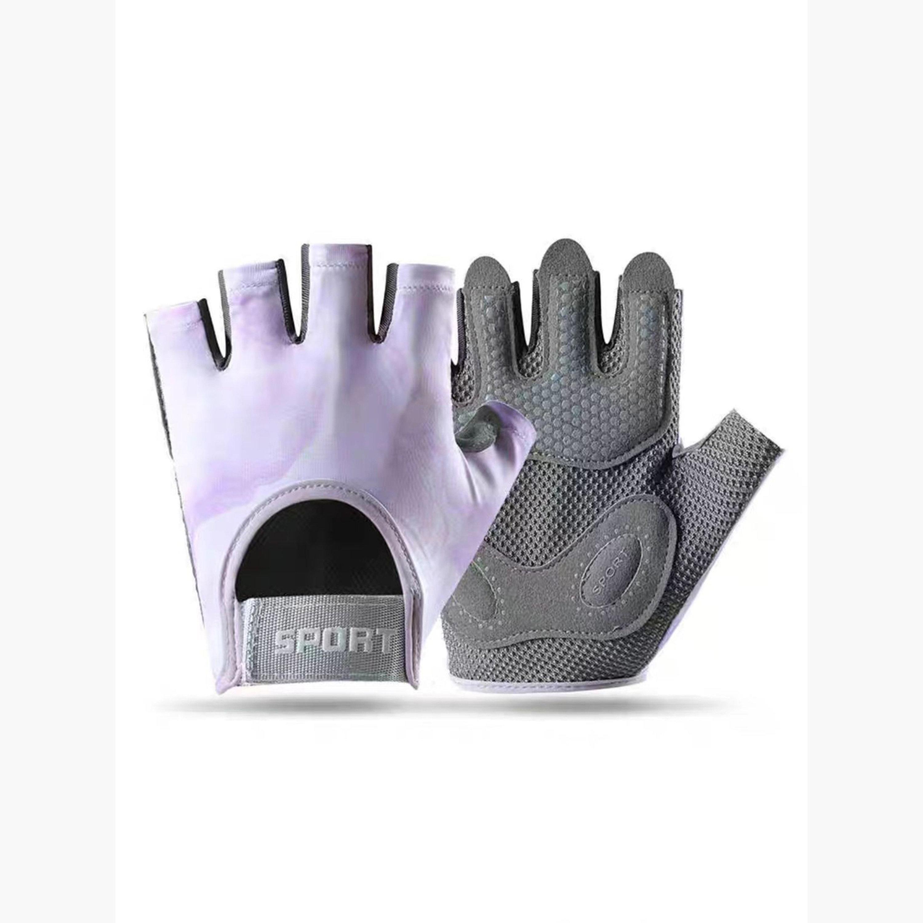 قفازات تغطية كاملة مبطنة بطبعة نص رياضي-sports-gear-gym-image-1