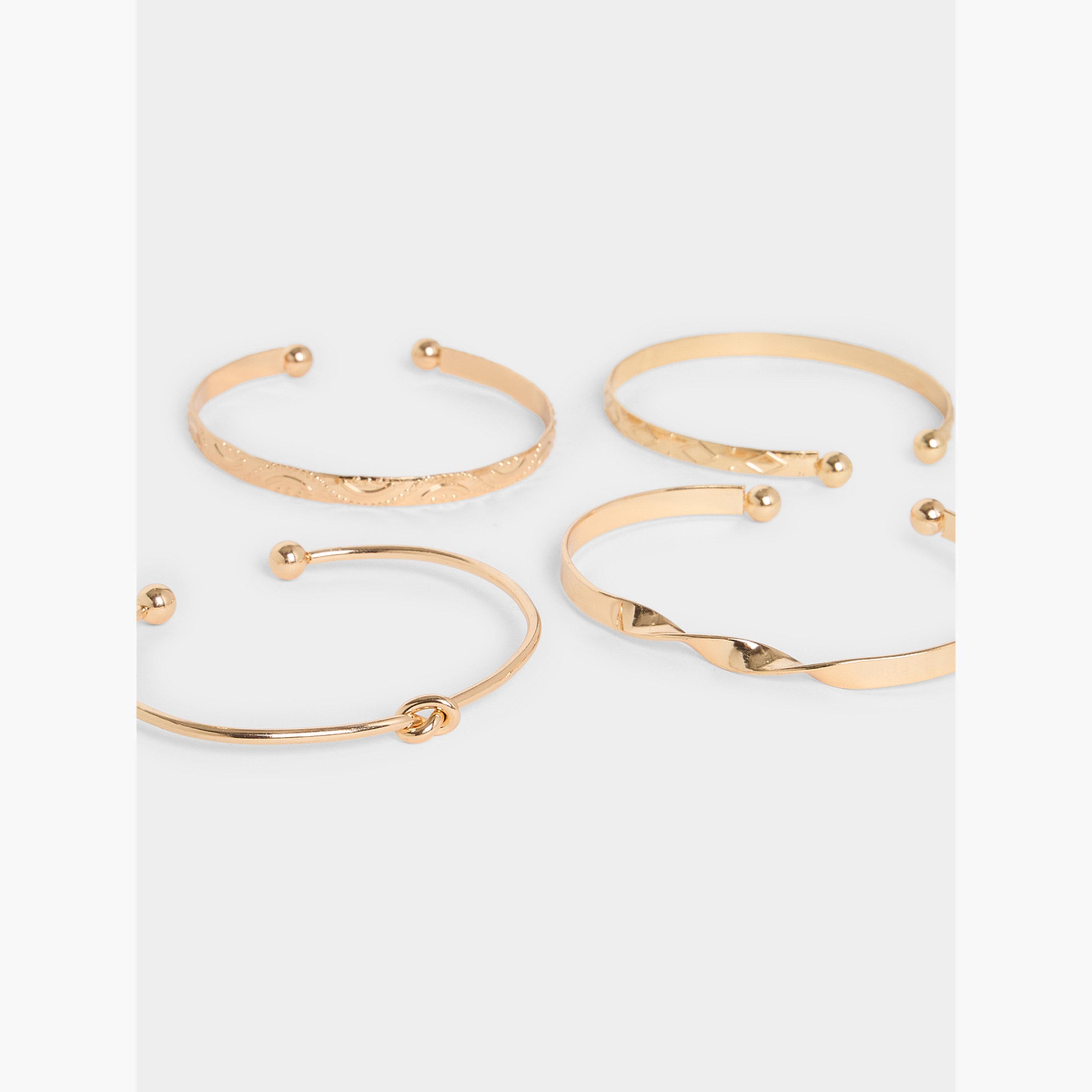 طقم مكون من 7 أساور بانغل ذهبية-women-watchesandjewellery-jewellery-banglesandbracelets-image-4