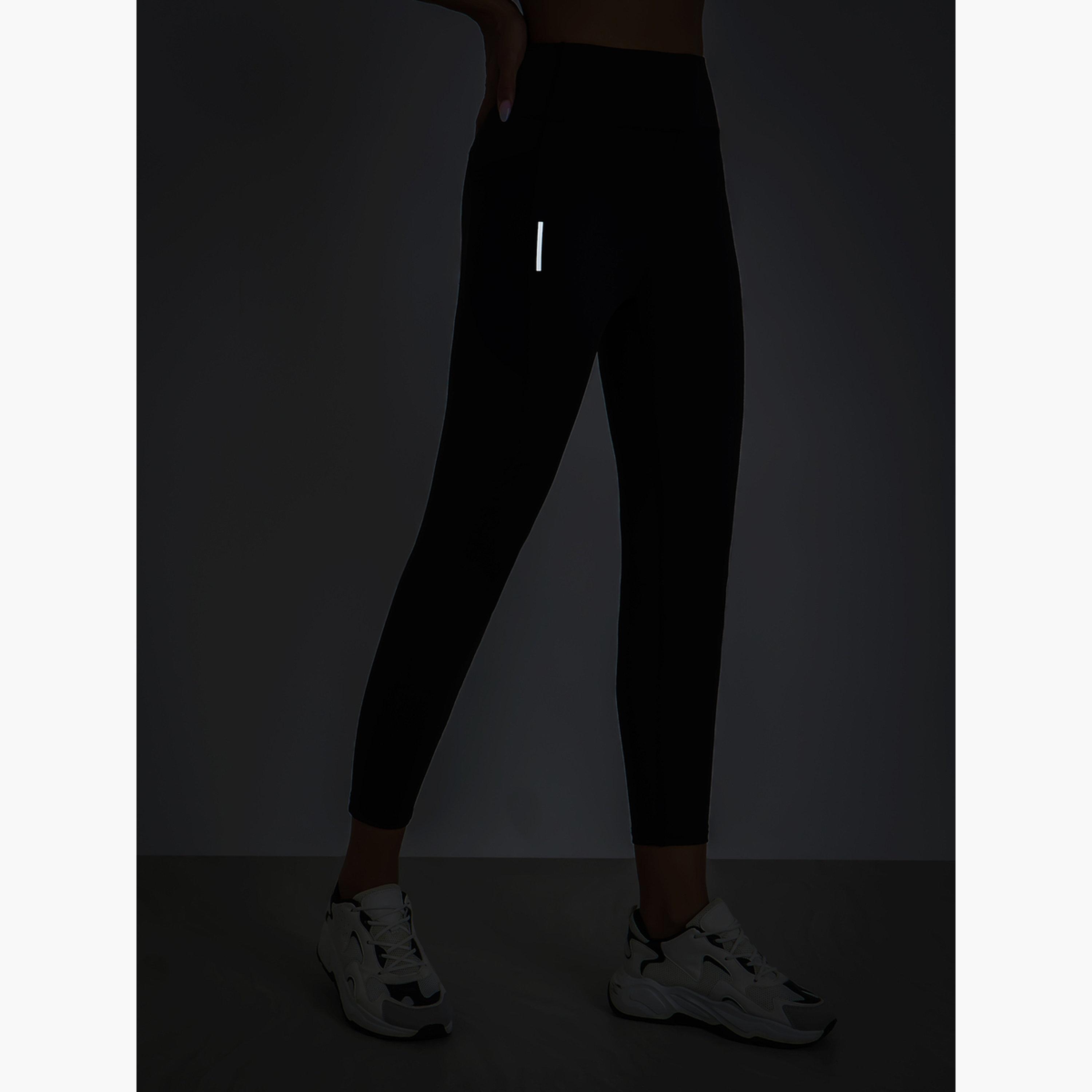 Styli Women Textured Pocket Reflective Stripe 7/8 Leggings-sports-women-clothing-joggersandtrackpants-image-5