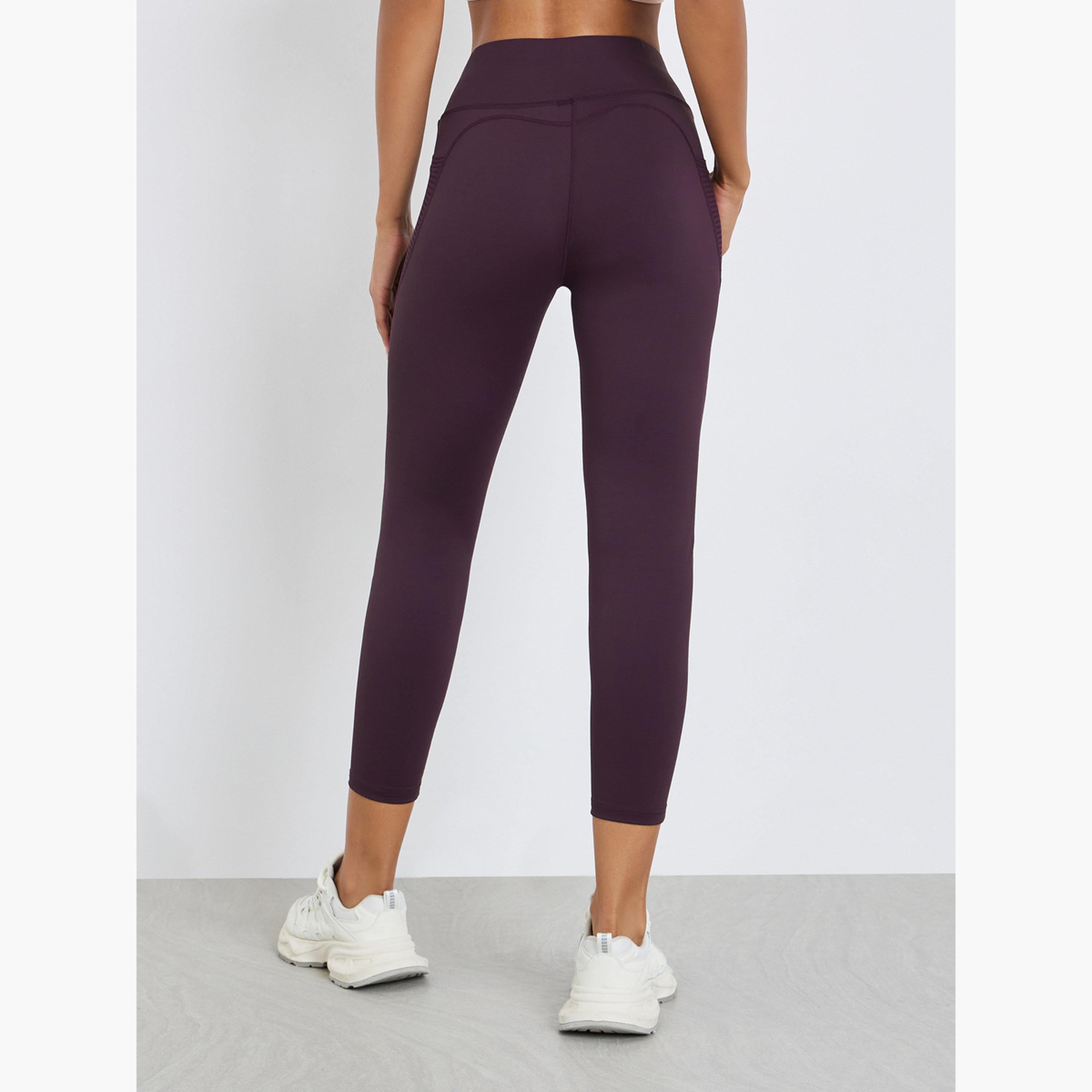 Styli Women Textured Pocket Reflective Stripe 7/8 Leggings-women-clothing-bottoms-leggings-image-4