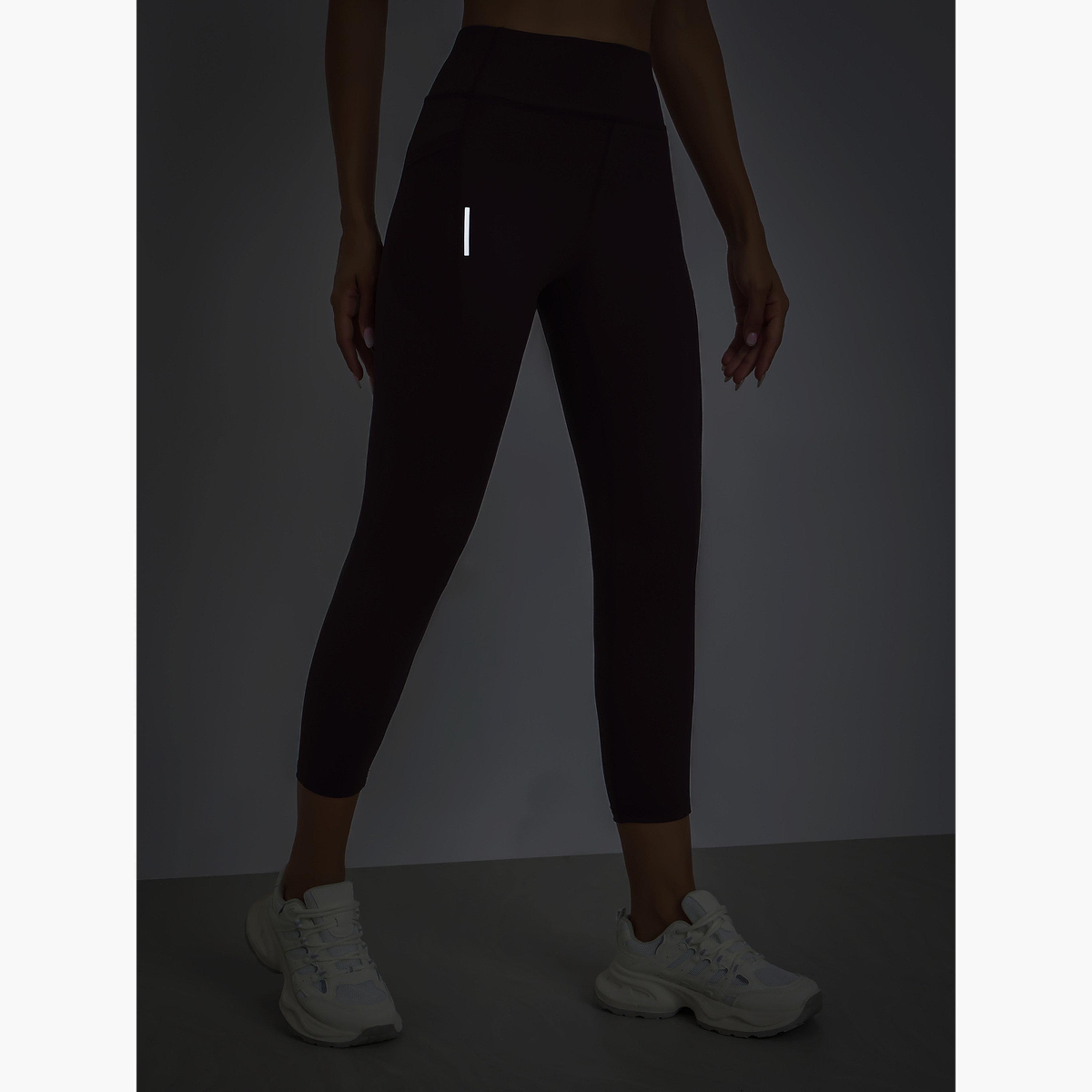 ليقنز بطول 7/8 بجيوب شبكية بارزة الملمس وخط عاكس-sports-women-clothing-joggersandtrackpants-image-5
