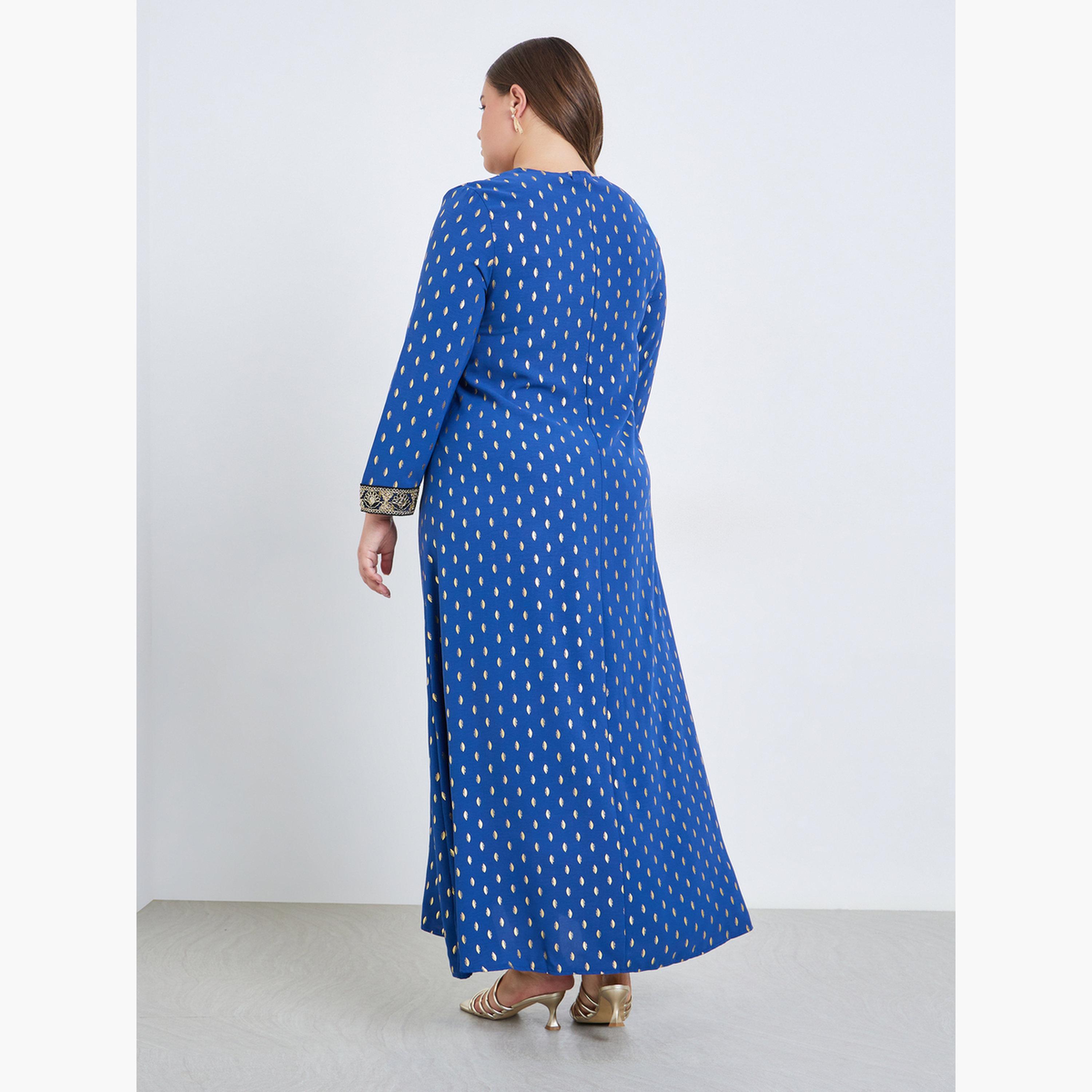 جلابية طويلة مزينة بمقاس كبير-women-arabicclothing-jalabiyas-image-5