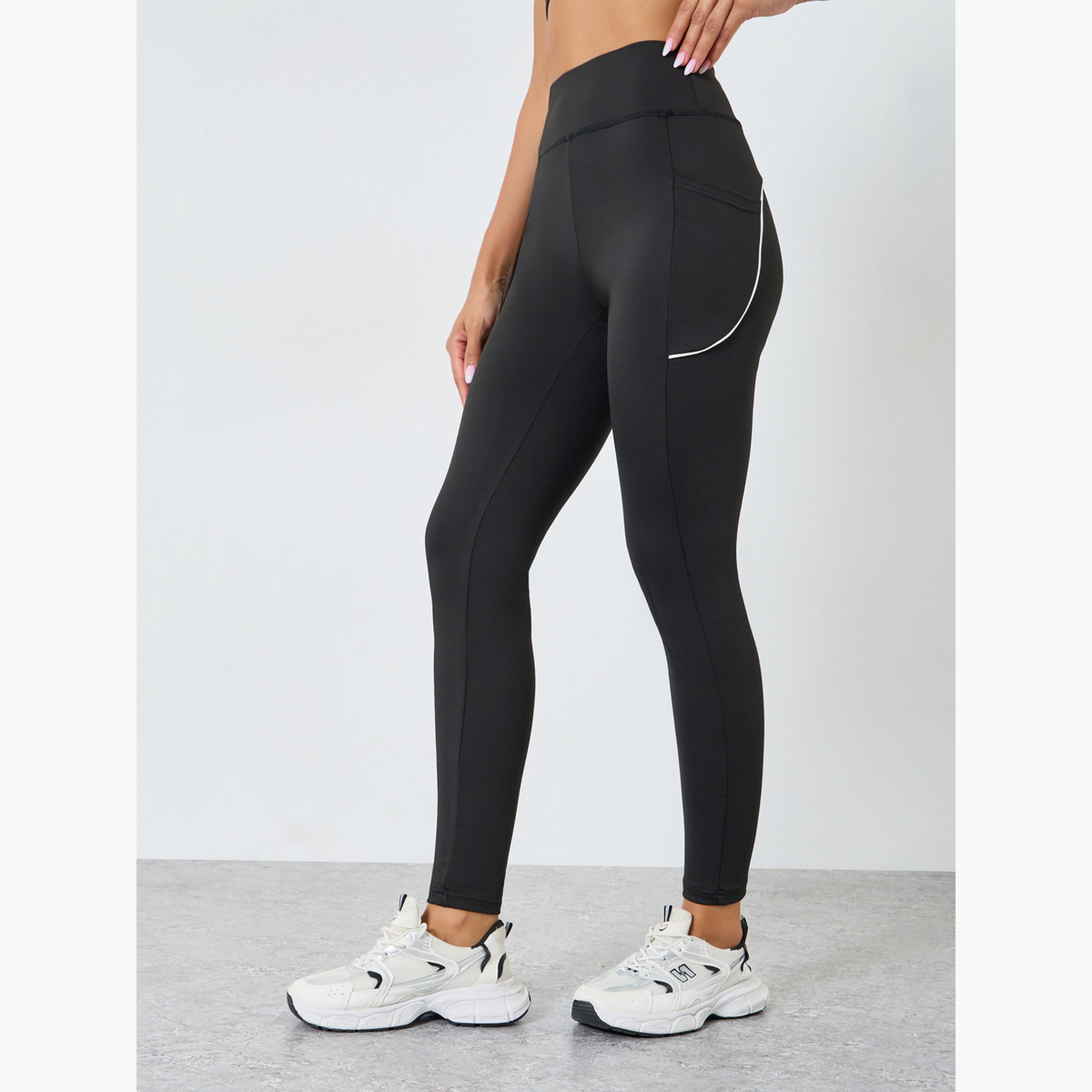 Styli Women Back Reflective Black Leggings-women-clothing-bottoms-leggings-image-1