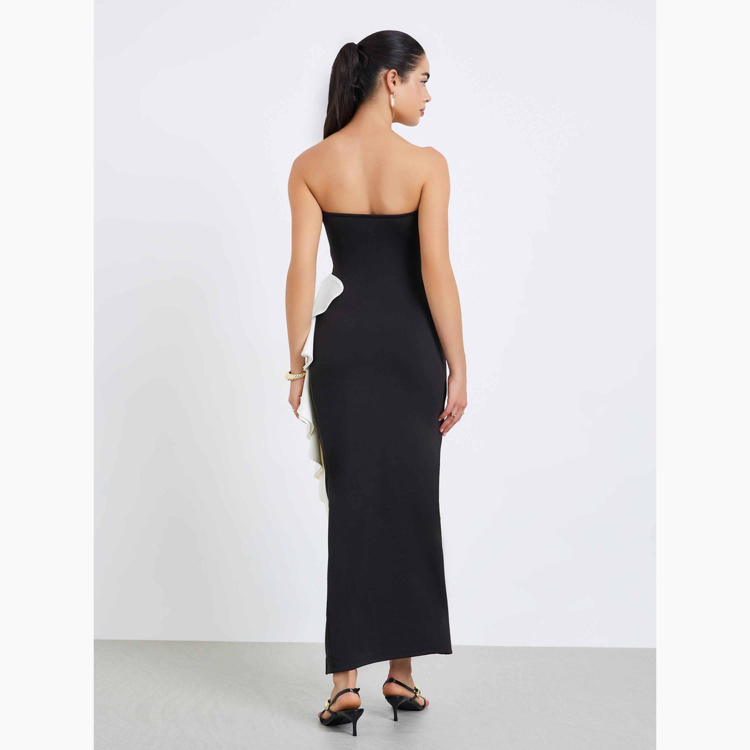Styli Women Color Block Sleeveless Sheath Maxi Dress-women-clothing-dresses-image-4