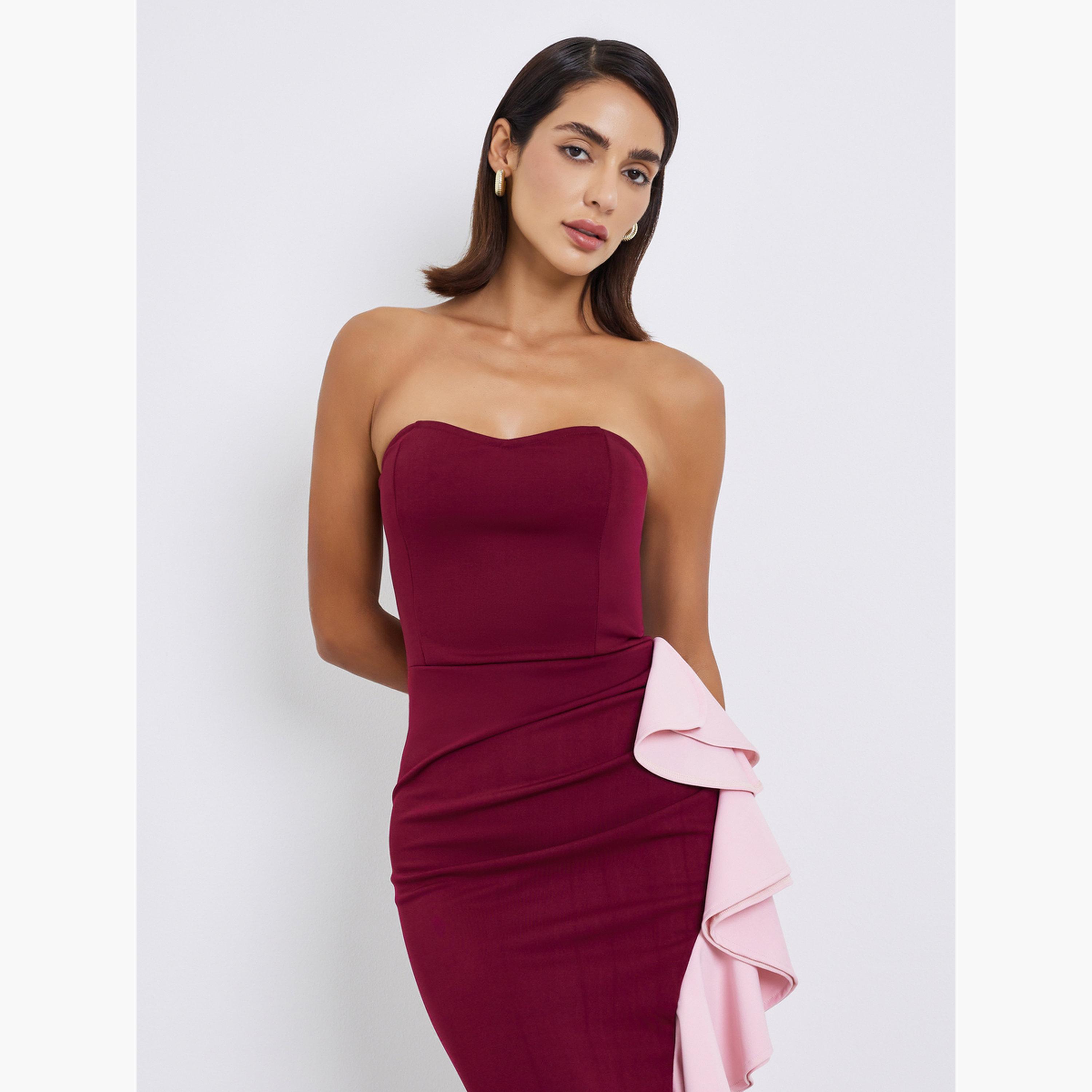 Styli Women Color Block Sleeveless Sheath Maxi Dress-women-clothing-dresses-image-2