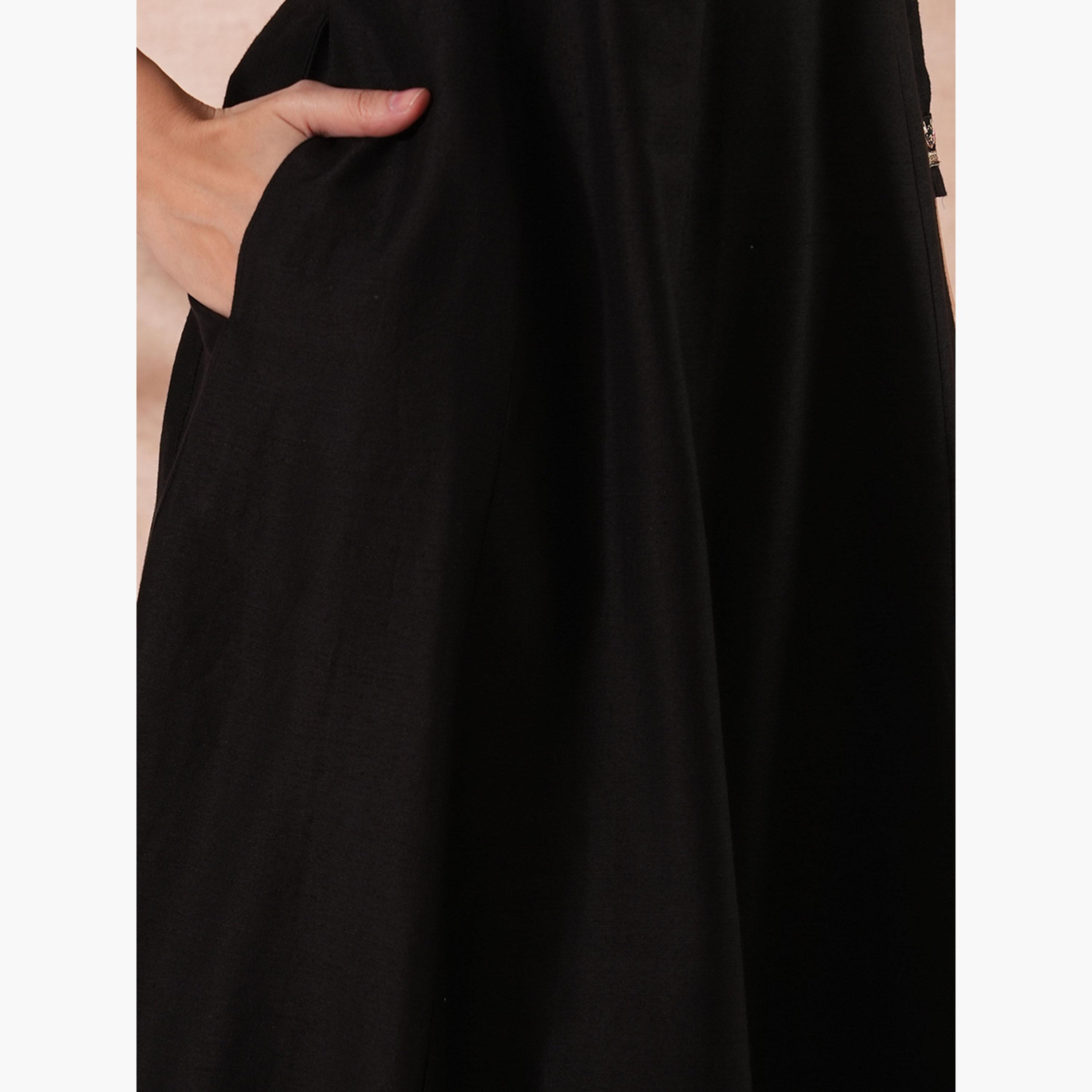 Globus X Styli Zari Embroidered Sequined Yoke Paneled Festive Anarkali Kurta-women-clothing-ethnicwear-kurtas-image-5