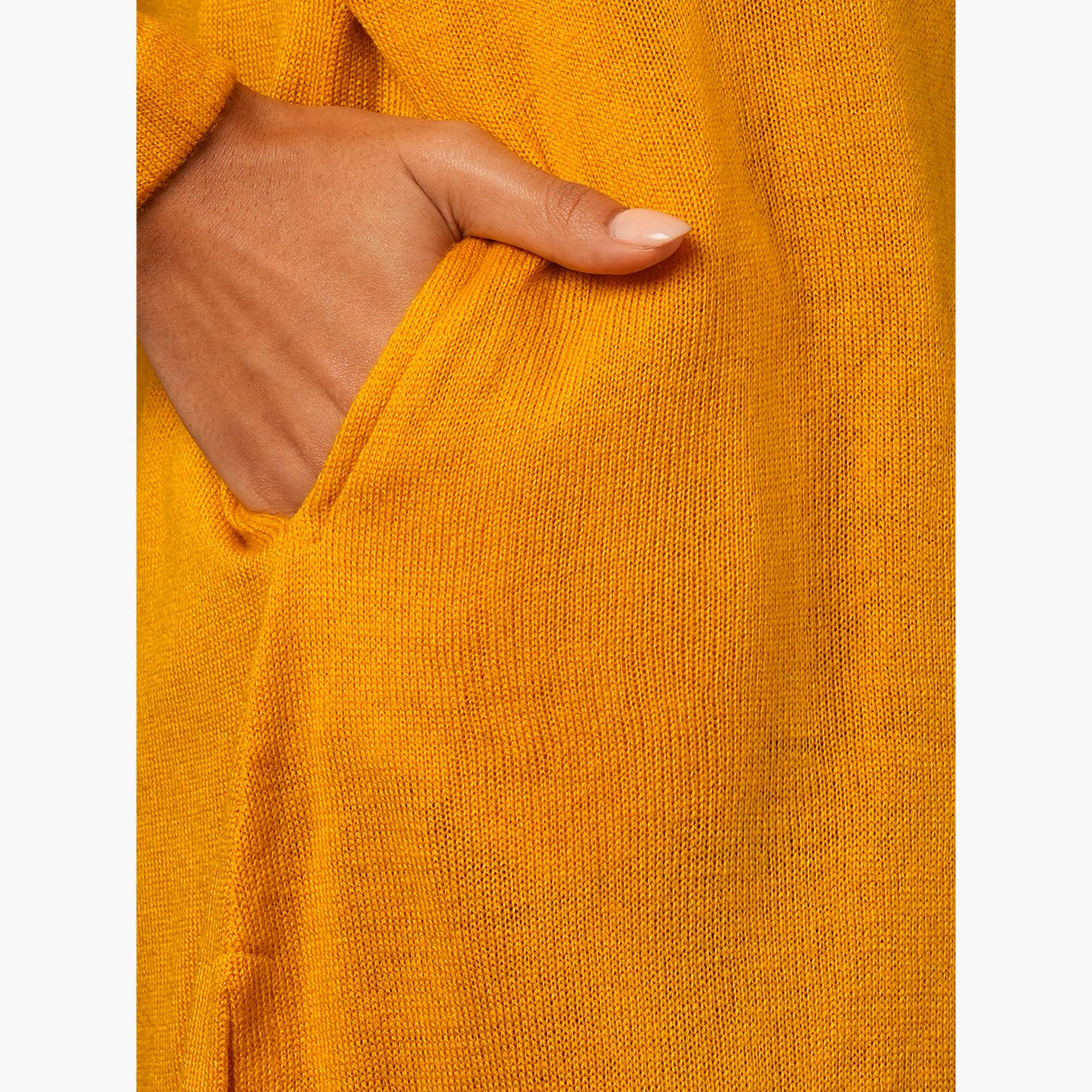 غلوبوص × ستايلي - كورتا (قميص طويل) شتوية فضفاضة محبوكة بطباعة هندسية-women-clothing-ethnicwear-kurtas-image-5