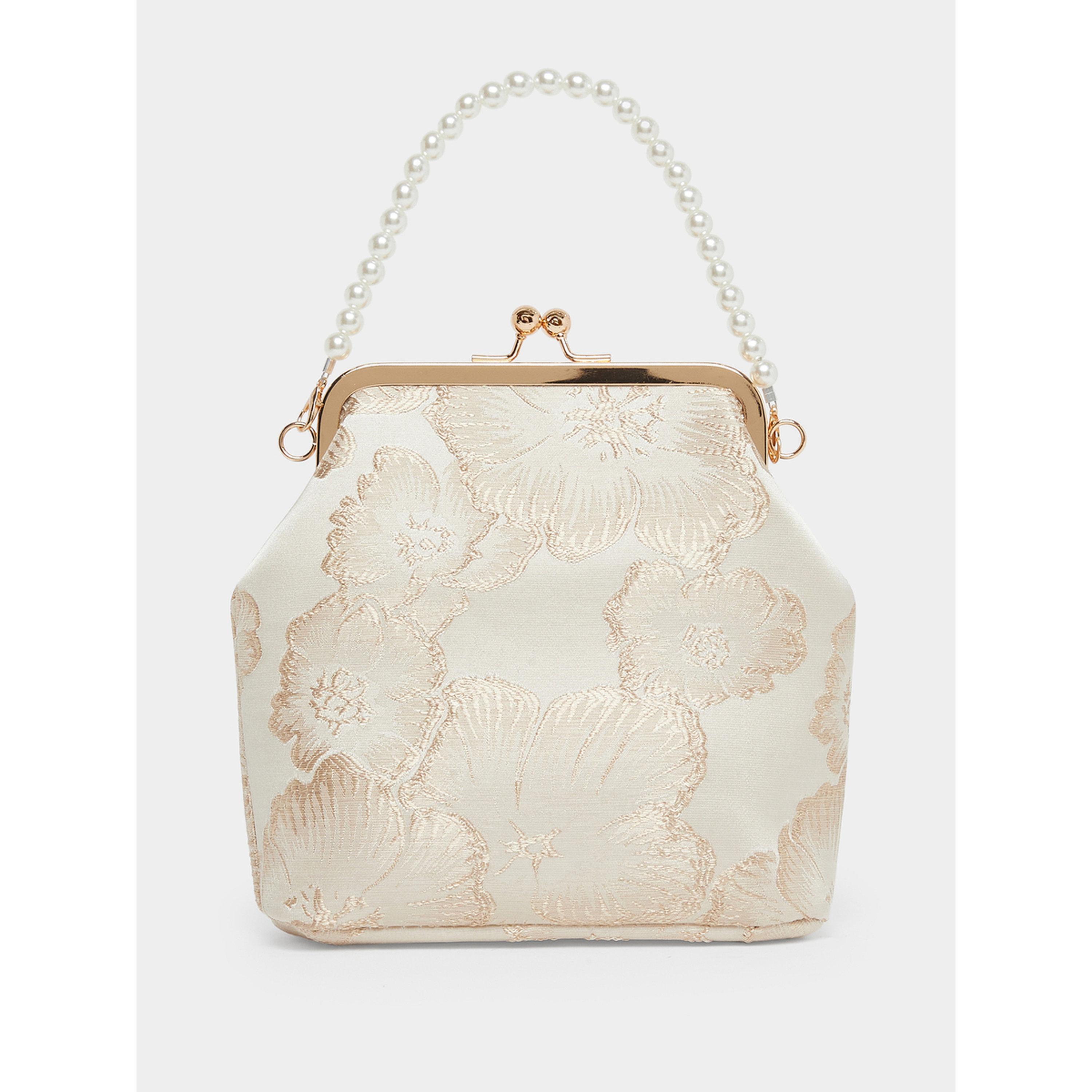 شنطة يد بالزهور ومقبض لؤلؤ-women-bagsandwallets-handbags-image-3