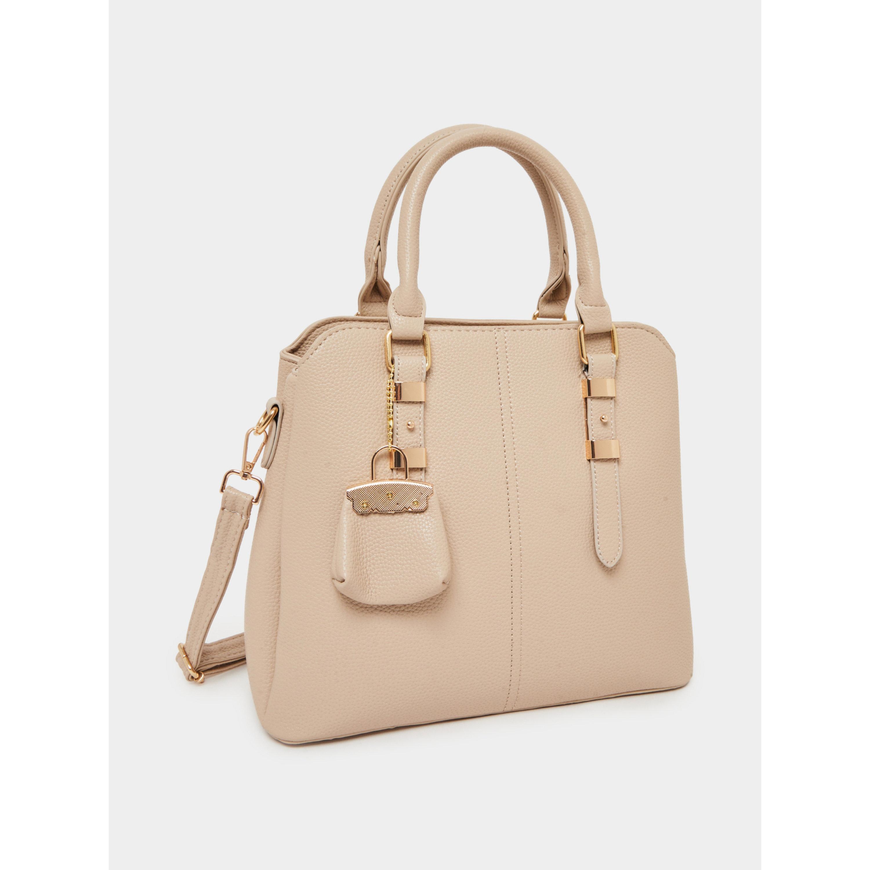 شنطة توت بتصميم متماسك وتفاصيل حلية-women-bagsandwallets-handbags-image-1