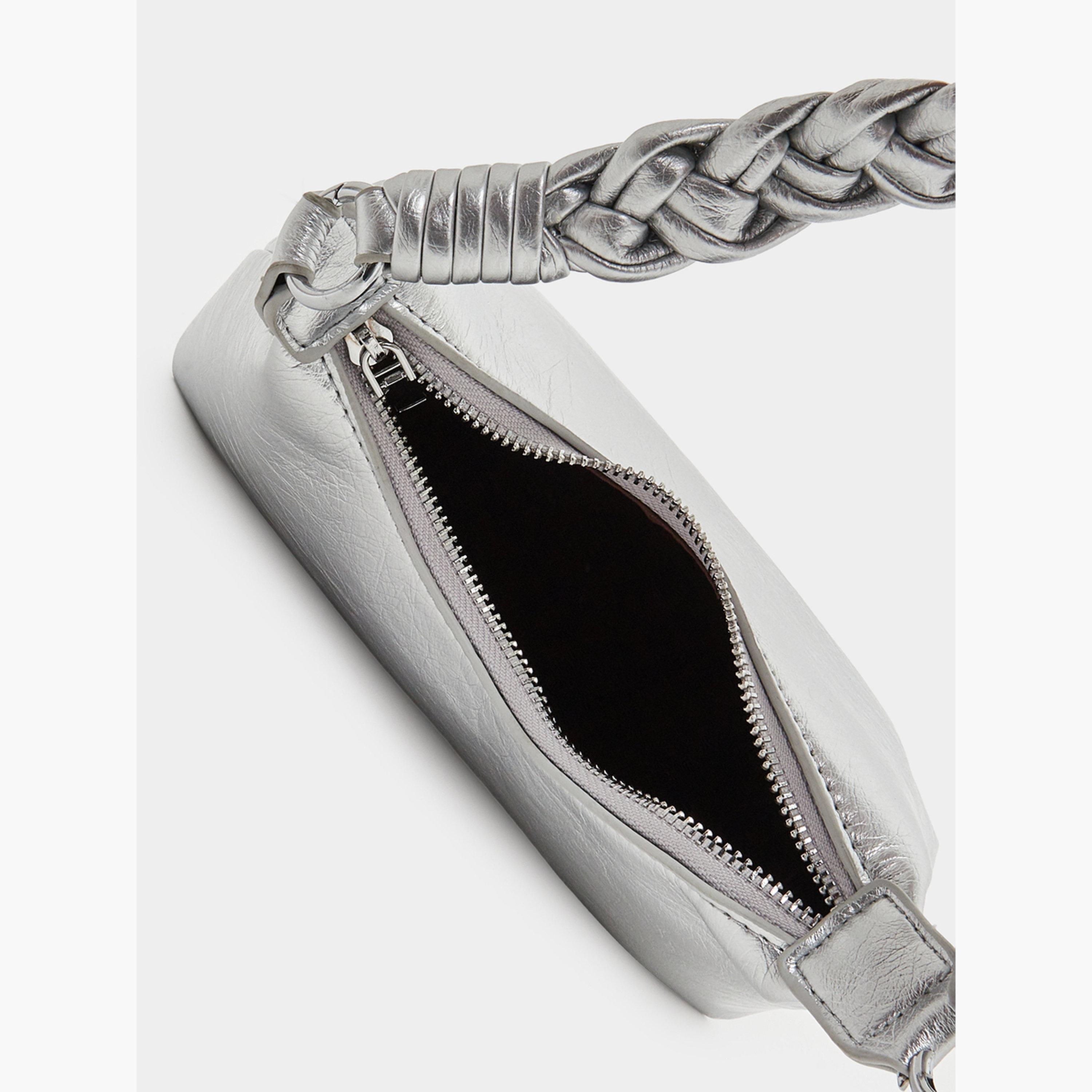 Styli Silver Braided Strap Shoulder Bag-women-bagsandwallets-handbags-image-4