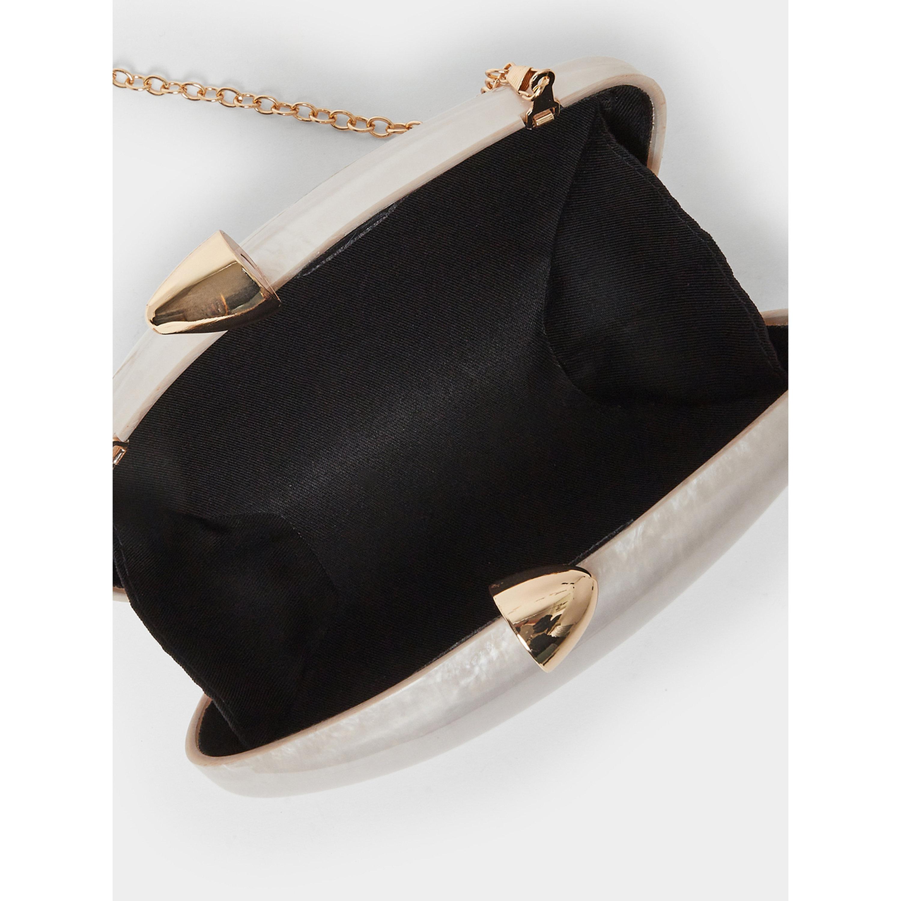 Styli Pearlescent Clutch with Gold Chain-women-bagsandwallets-handbags-image-5