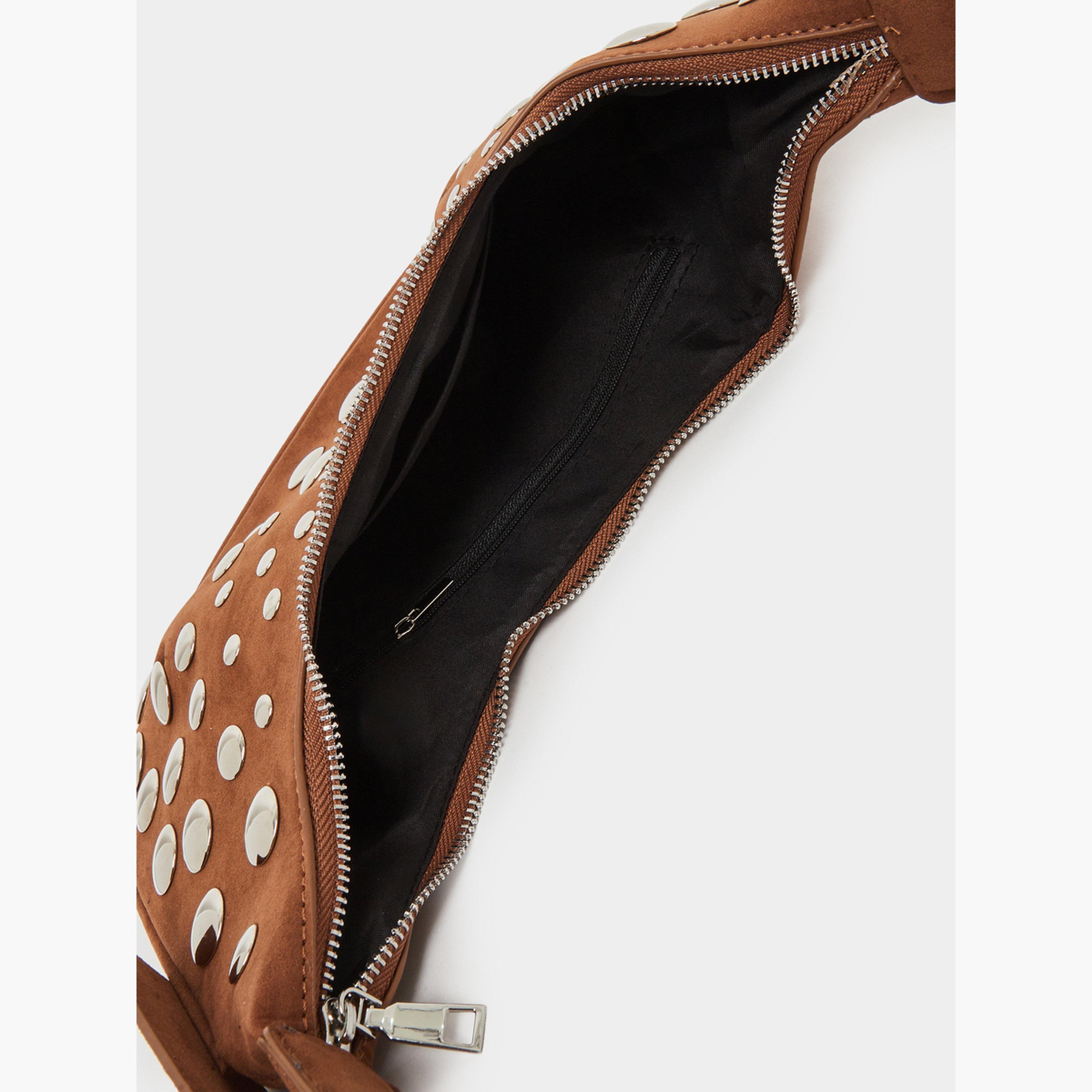 حقيبة كتف شمواه بلون خاكي مرصعة-women-bagsandwallets-handbags-image-4