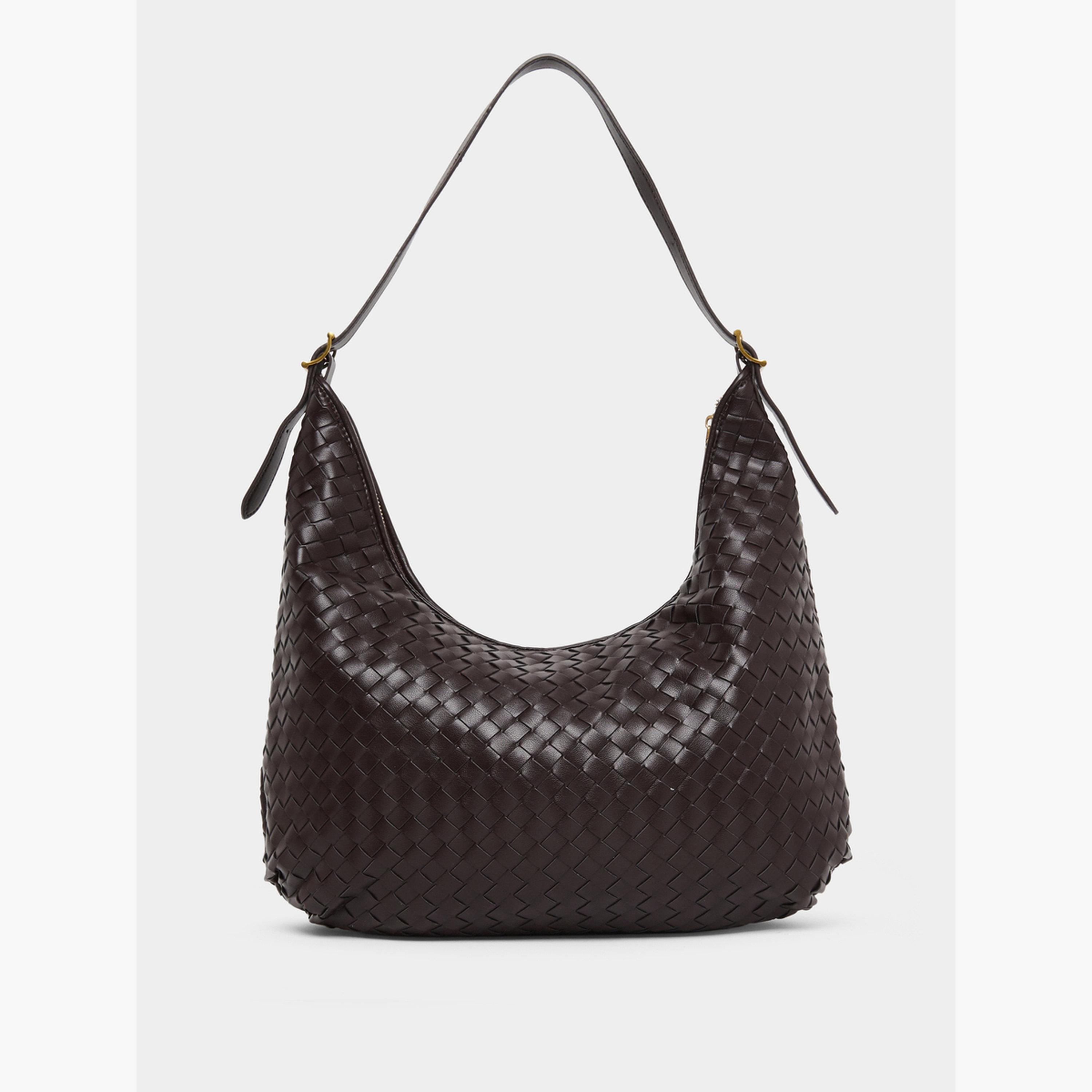 Styli Women Brown Weave Shoulder Bag-women-bagsandwallets-handbags-image-1