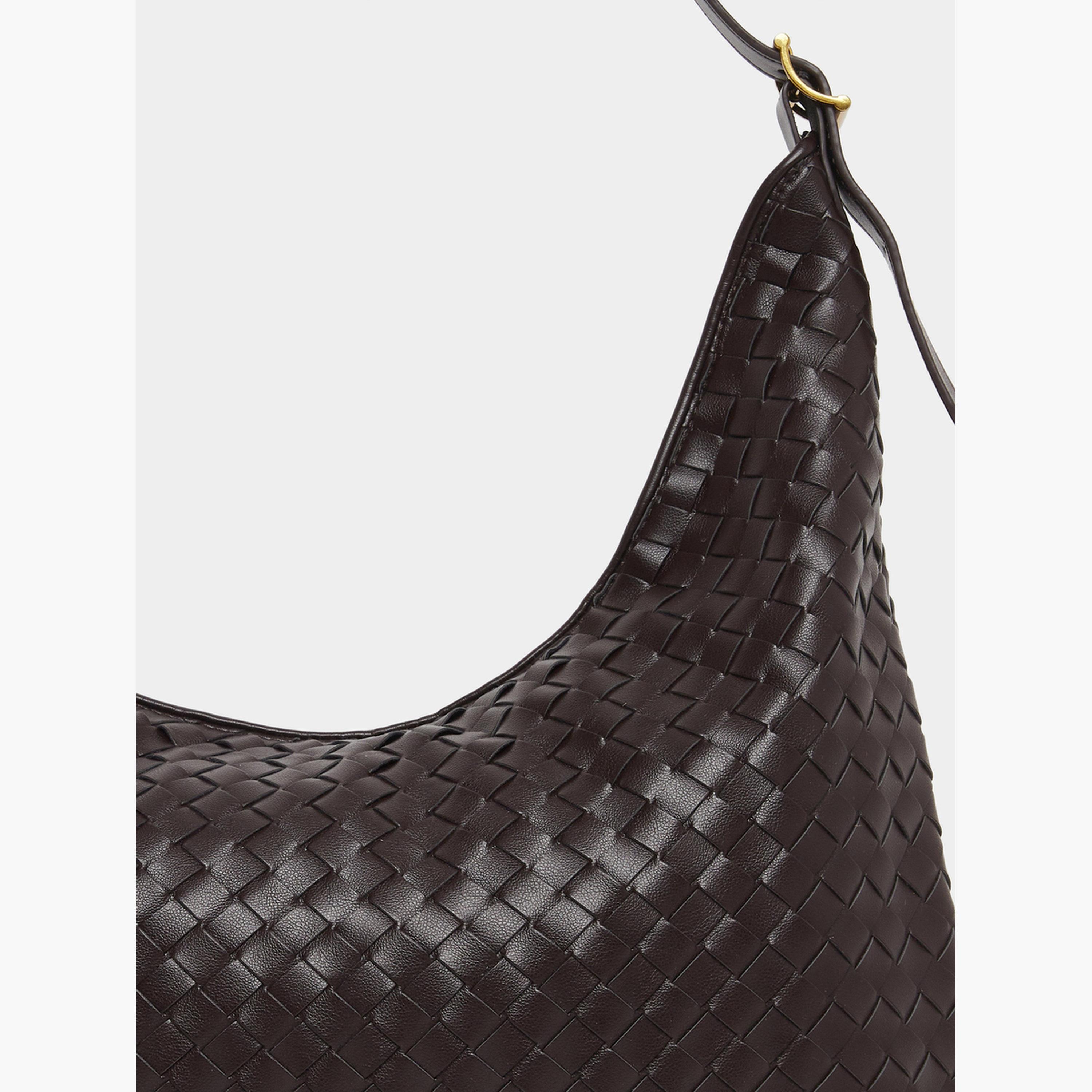 Styli Women Brown Weave Shoulder Bag-women-bagsandwallets-handbags-image-3