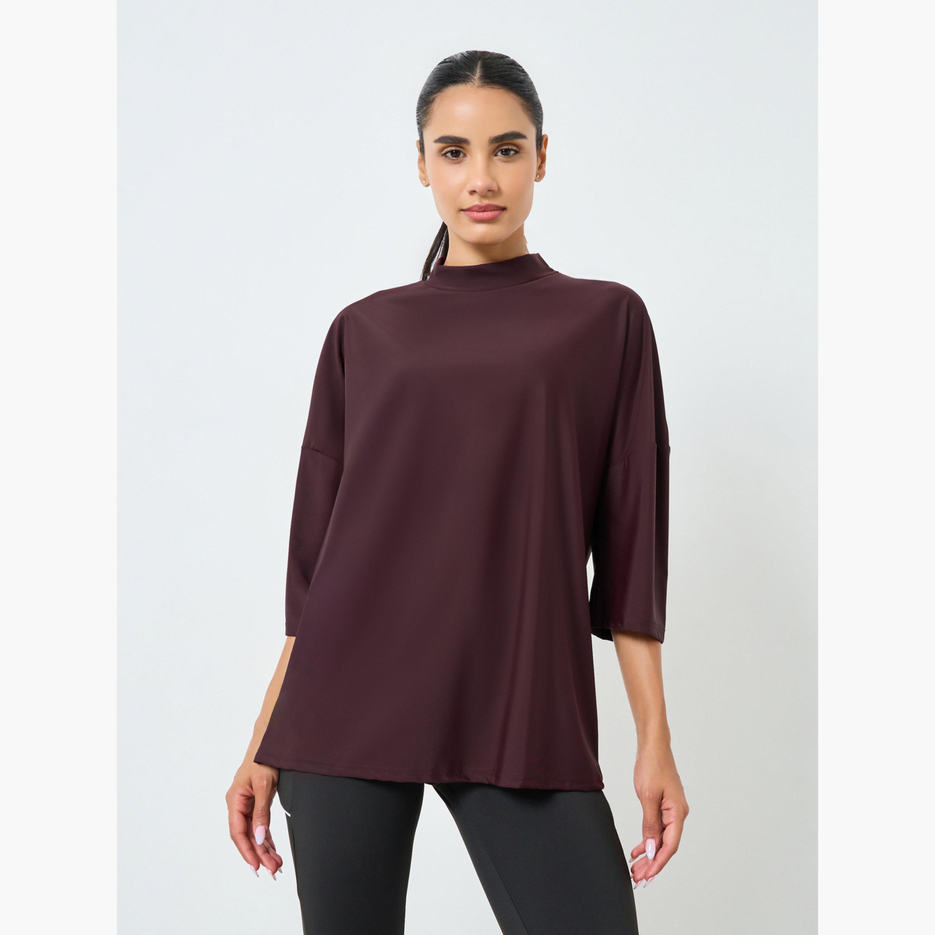 بلوزة واسعة بأكتاف منسدلة-sports-women-clothing-tshirtsandvests-image-1
