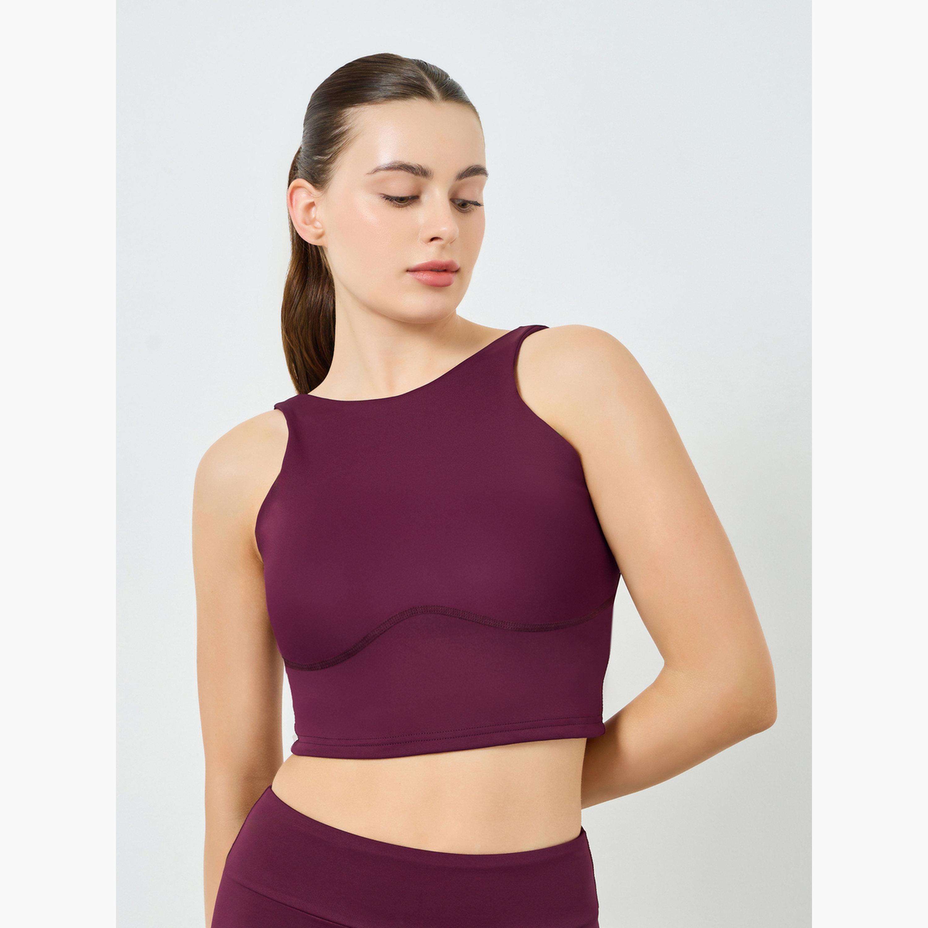 Styli Pack of 3 - Low Back Sports Bra and Zip-Up Jacket with Leggings-women-clothing-sportswearandactivewear-trackpantsandtracksuits-image-4