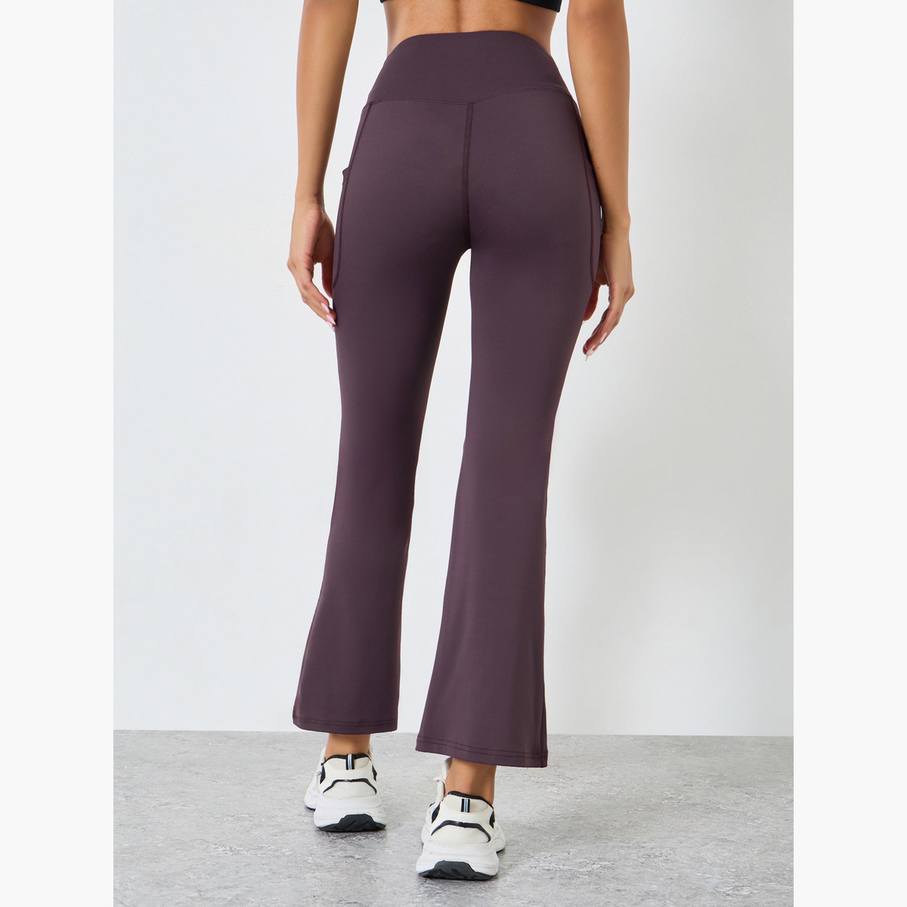Styli Women Front Ruched Flared Leggings-women-clothing-bottoms-leggings-image-4