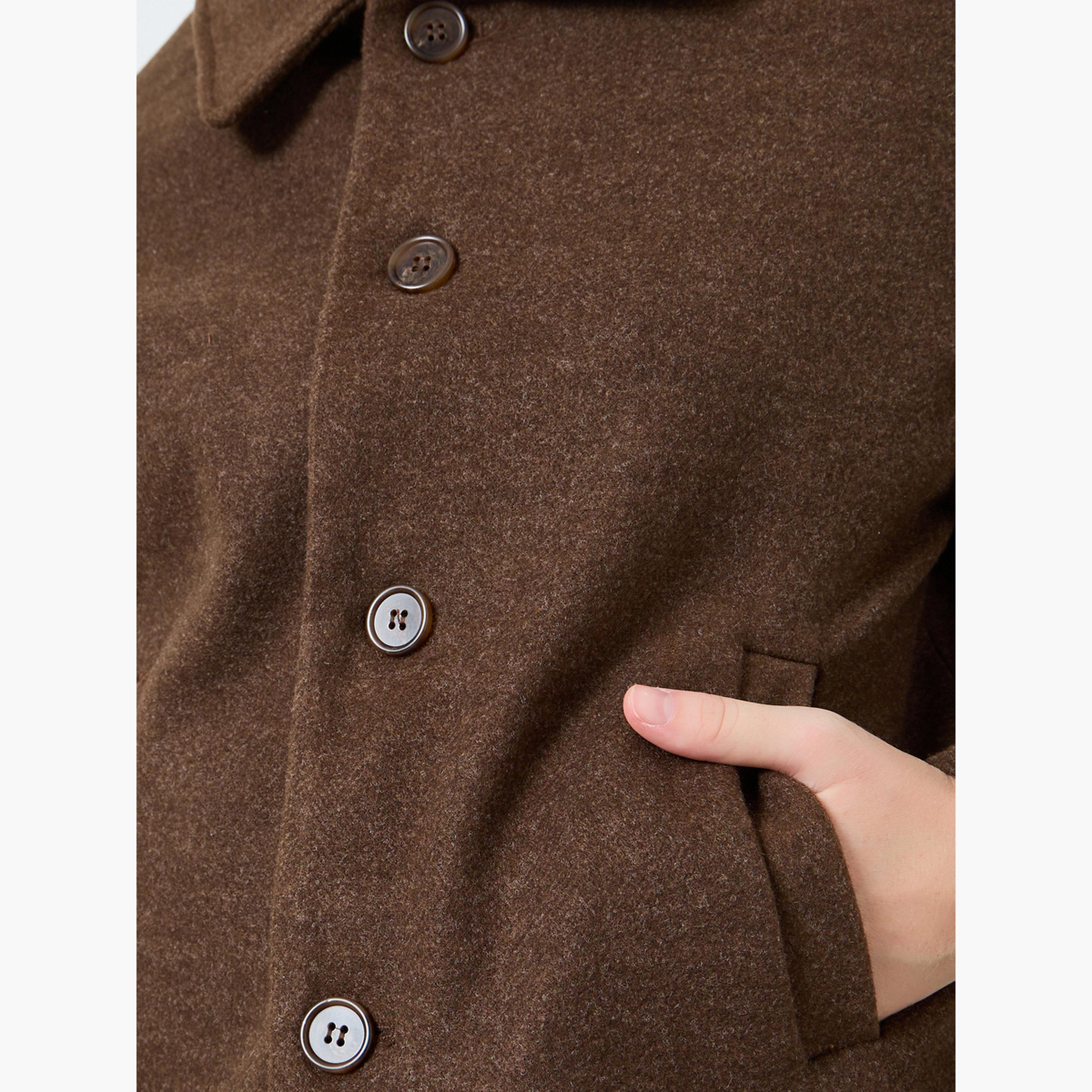 Take Two Women Brown Solid Button Up Coat-women-clothing-coatsandjackets-coats-image-4