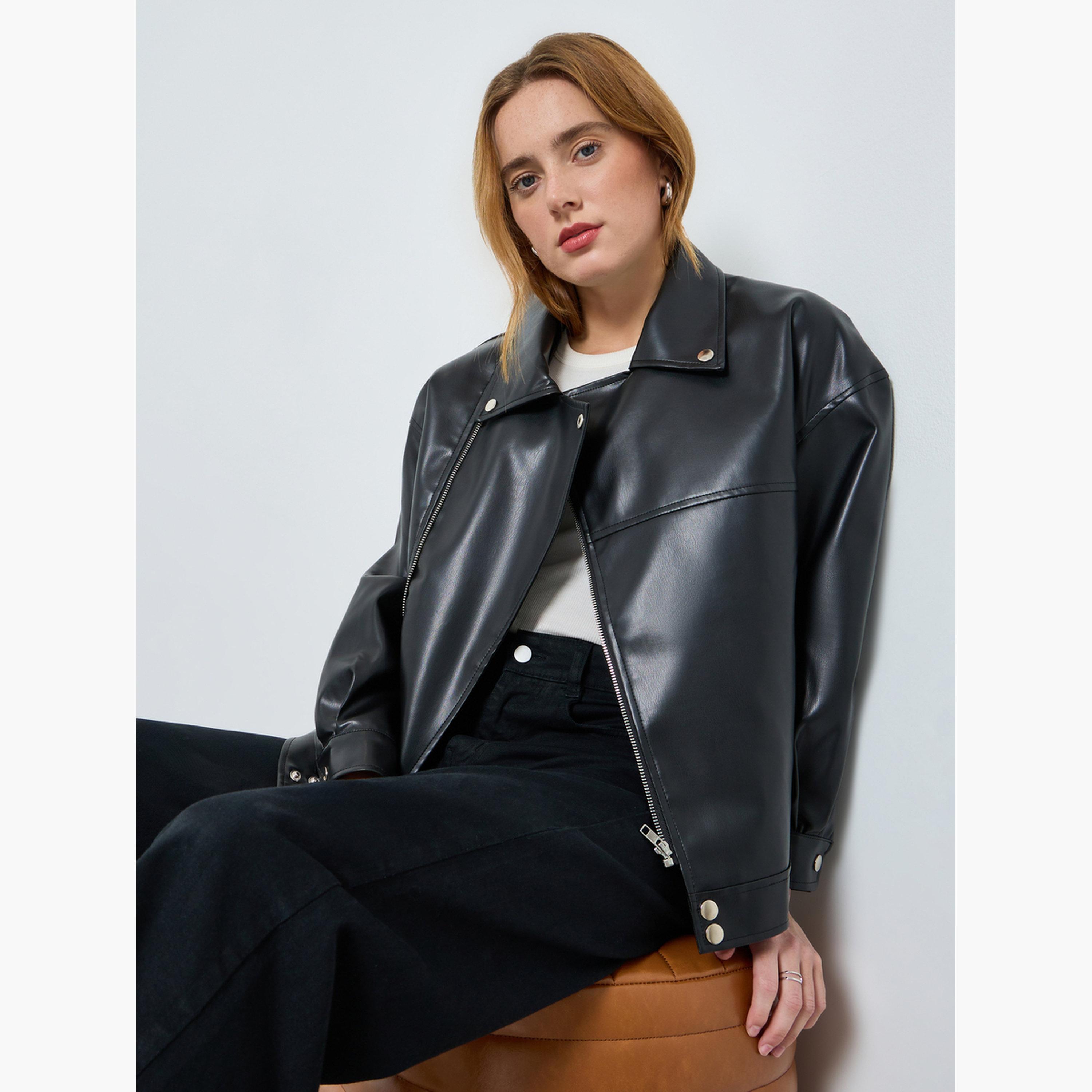 جاكيت من الجلد الصناعي-women-winterwear-coatsandjackets-jackets-image-3
