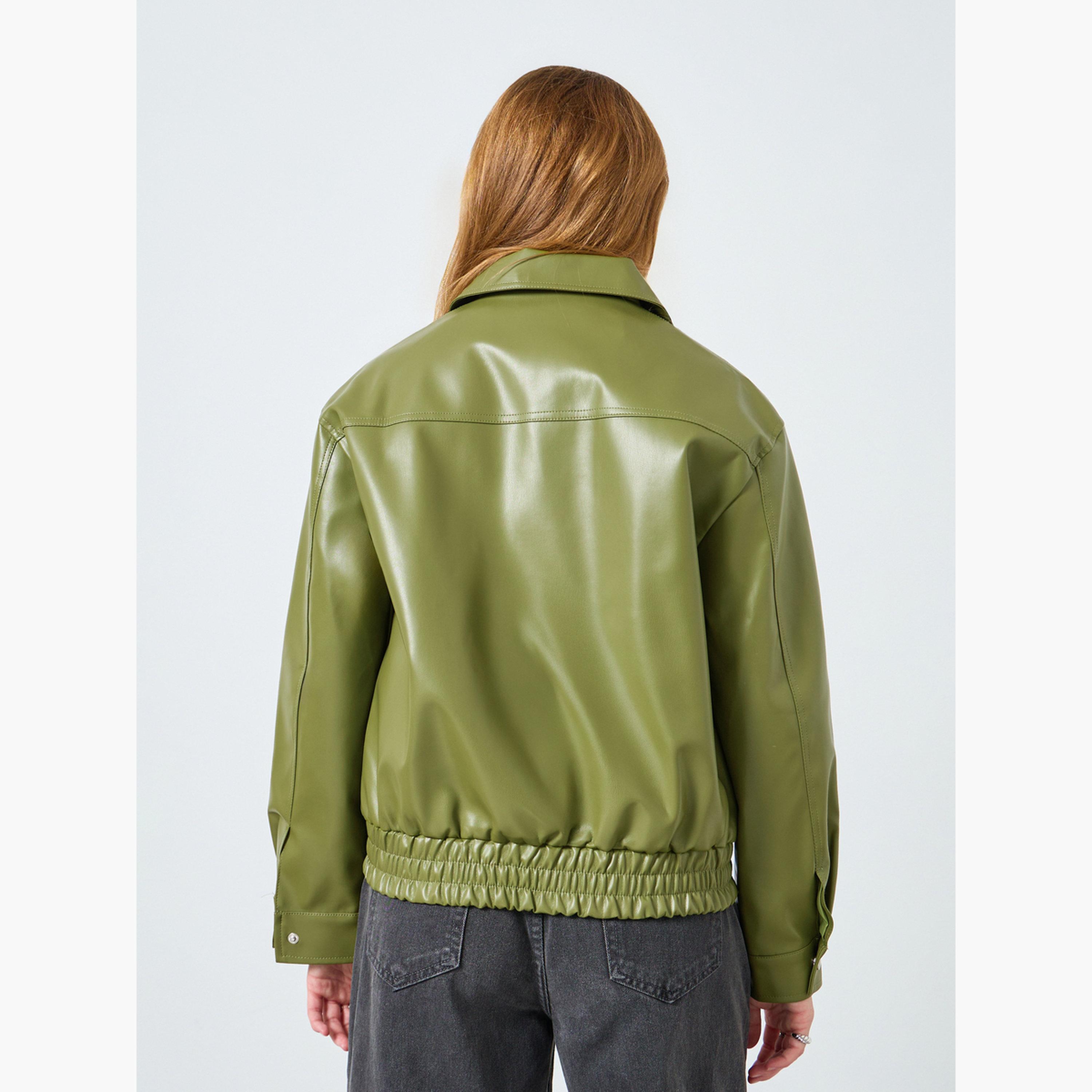 جاكيت بسحاب من الجلد الصناعي-women-winterwear-coatsandjackets-jackets-image-5