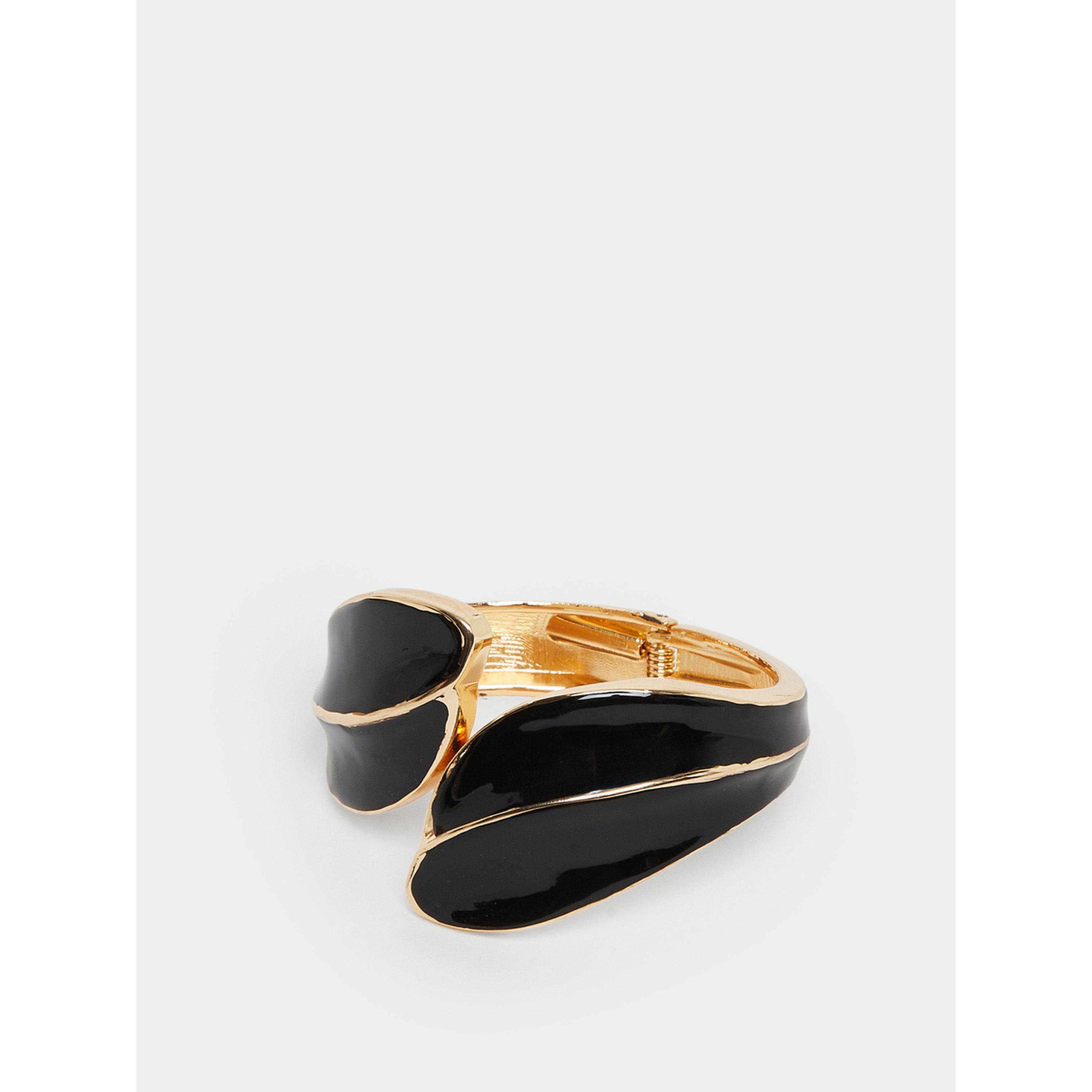 سوار كاف بتصميم ورقة شجر-women-watchesandjewellery-jewellery-banglesandbracelets-image-1