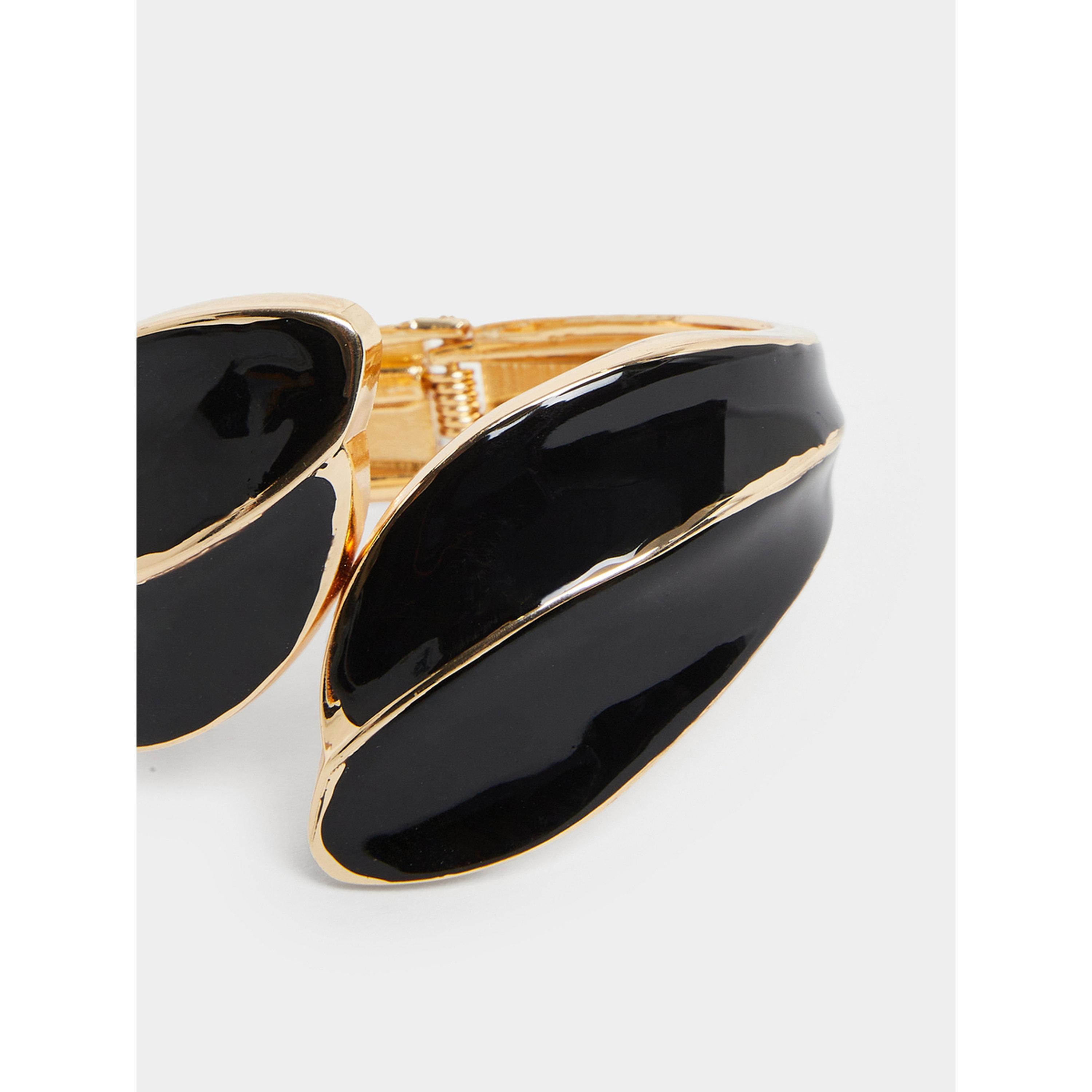 سوار كاف بتصميم ورقة شجر-women-watchesandjewellery-jewellery-banglesandbracelets-image-3