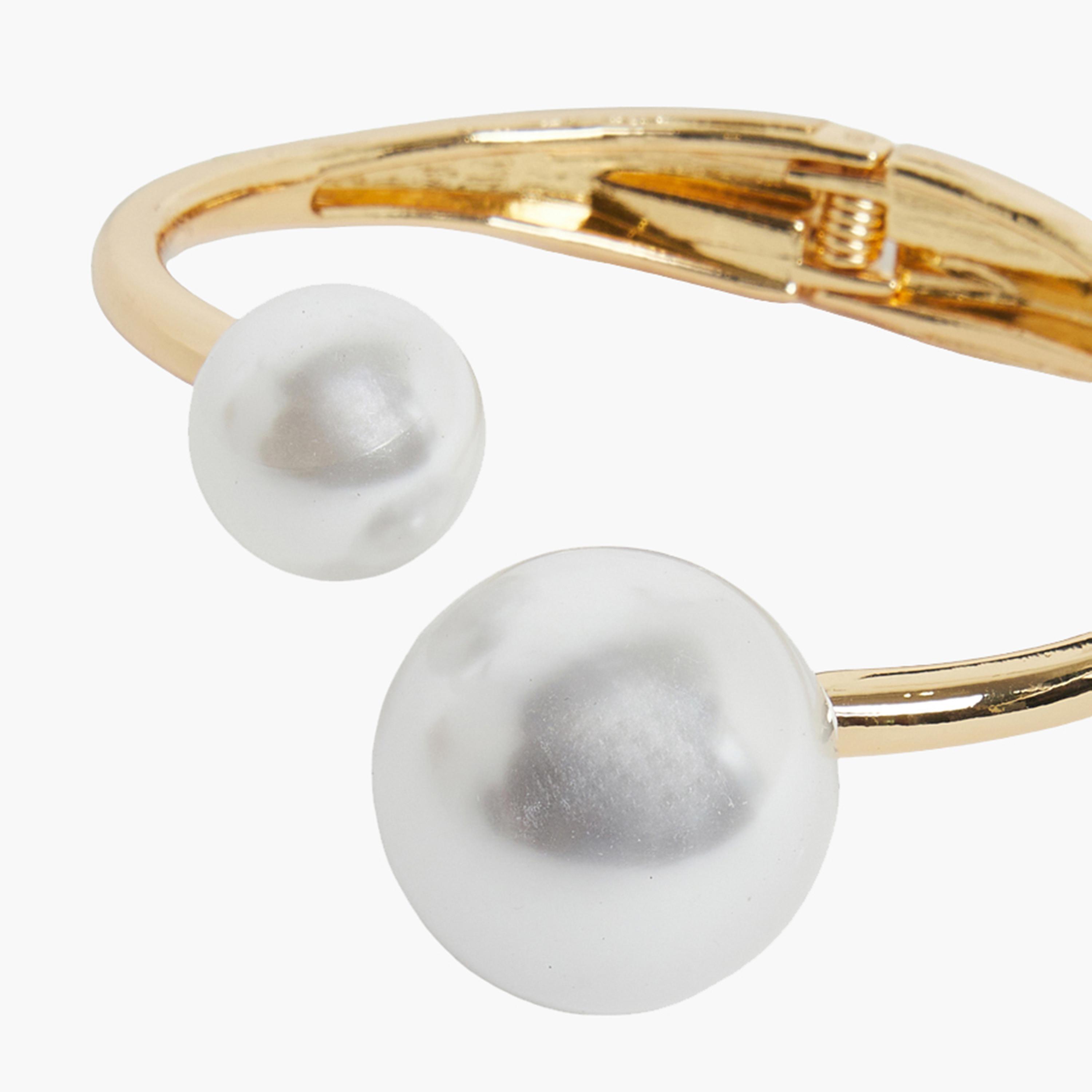 سوار كاف بتفاصيل لؤلؤ صناعي-women-watchesandjewellery-jewellery-banglesandbracelets-image-3