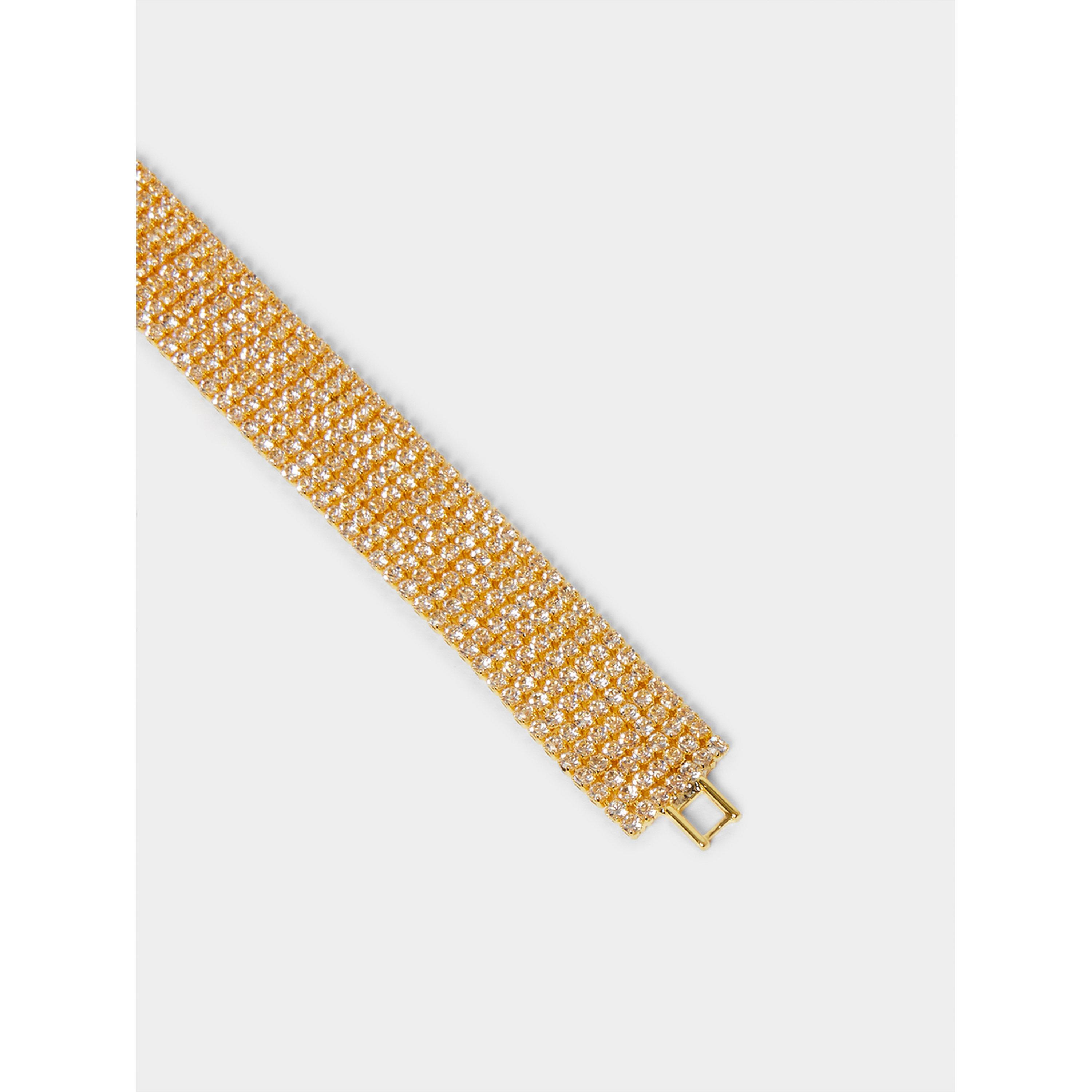 Styli Gold Rhinestone Bangle Bracelet-women-watchesandjewellery-jewellery-banglesandbracelets-image-5