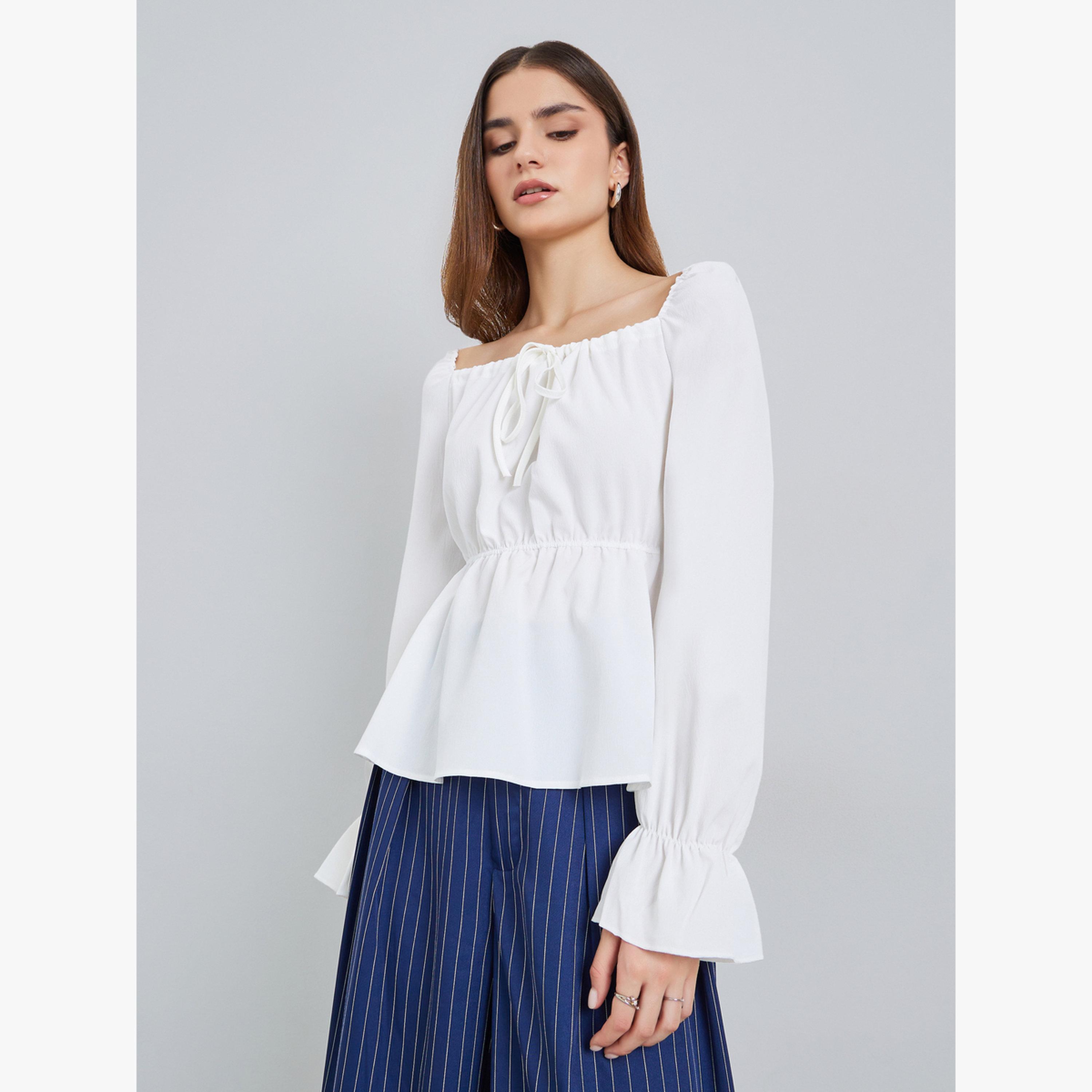 Styli Women Long Sleeve Square Neck Blouse-women-clothing-shirtsandblouses-blouses-image-3