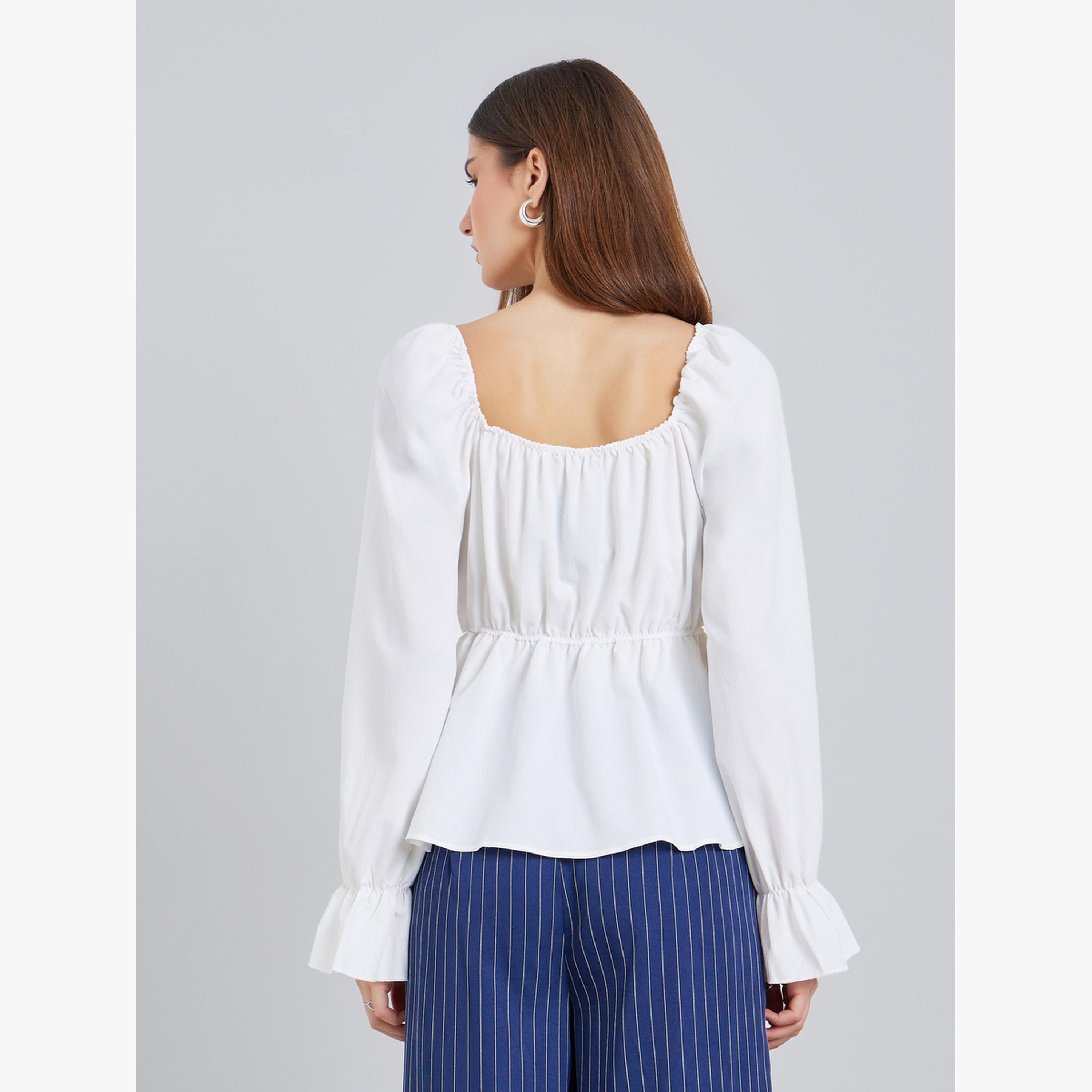 Styli Women Long Sleeve Square Neck Blouse-women-clothing-shirtsandblouses-blouses-image-5