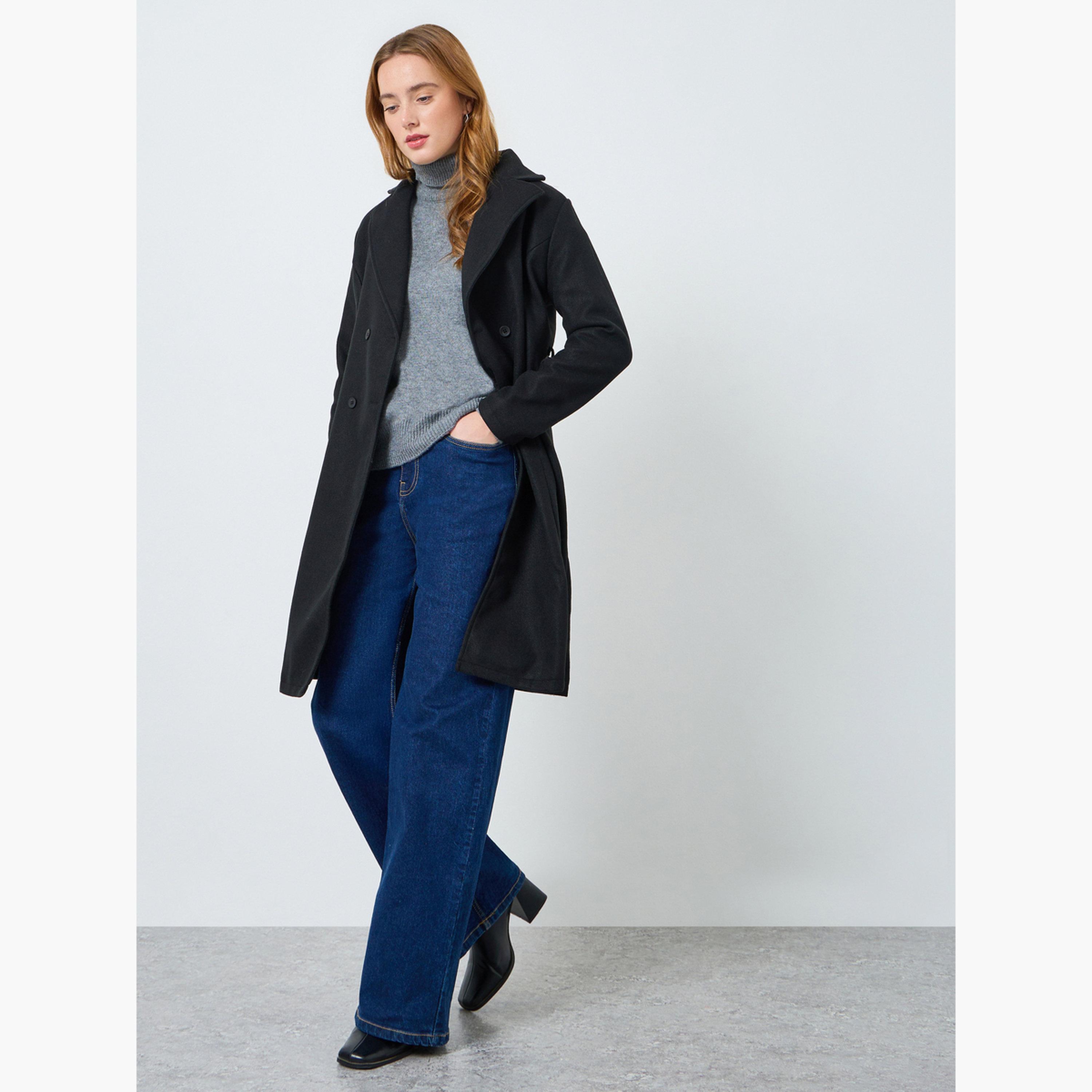 Take Two Women Solid Button Front Belted Midi Coat-women-clothing-coatsandjackets-coats-image-2