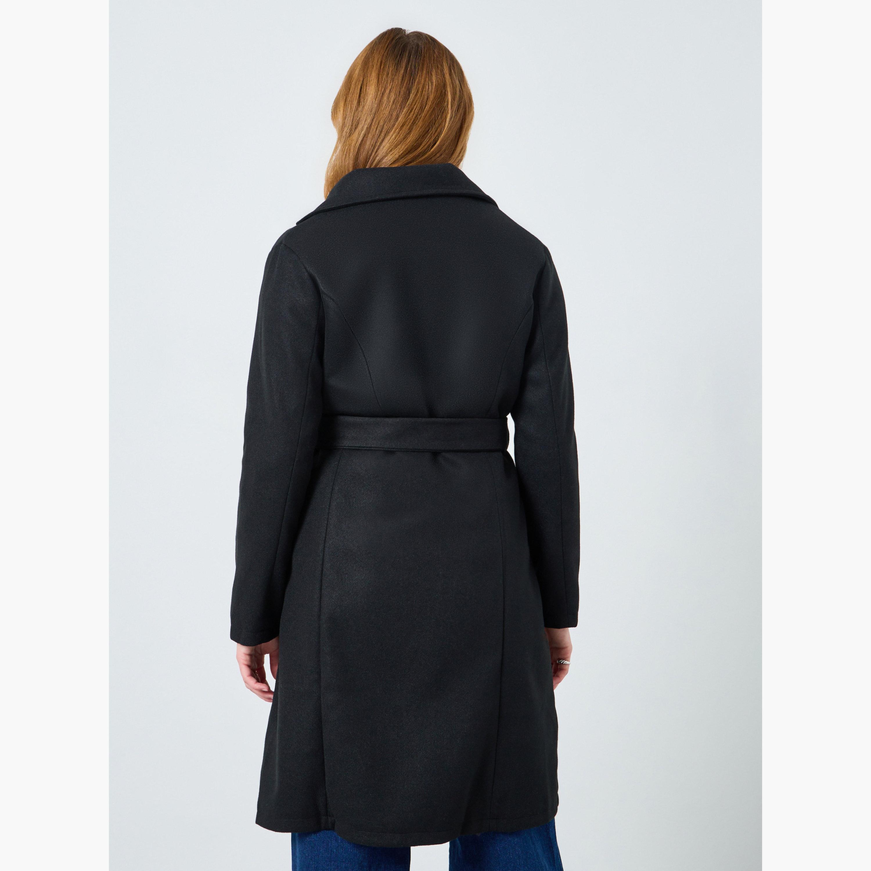 Take Two Women Solid Button Front Belted Midi Coat-women-clothing-coatsandjackets-coats-image-4