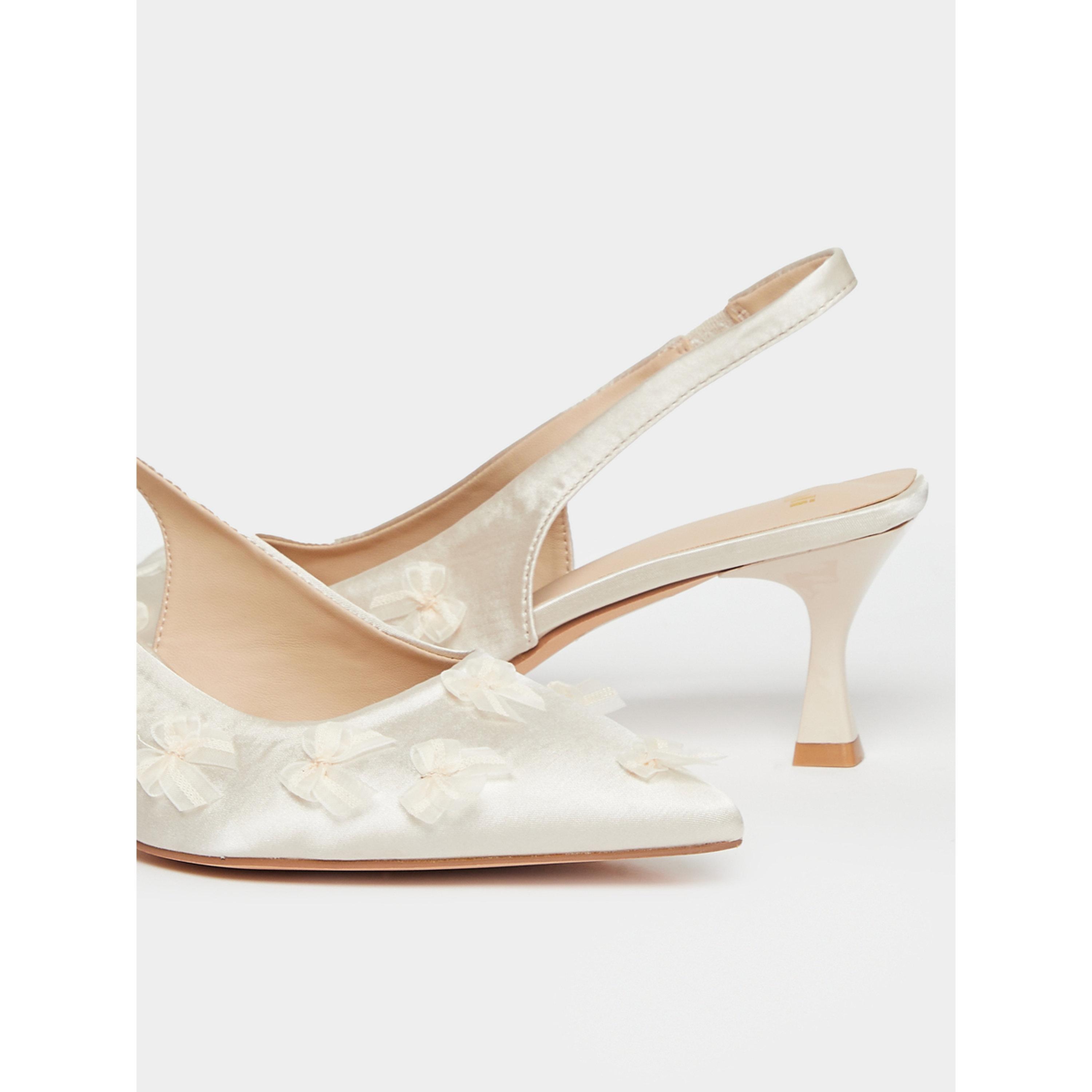 حذاء بحزام خلفي وبطبعة زهور-women-shoes-heels-image-4