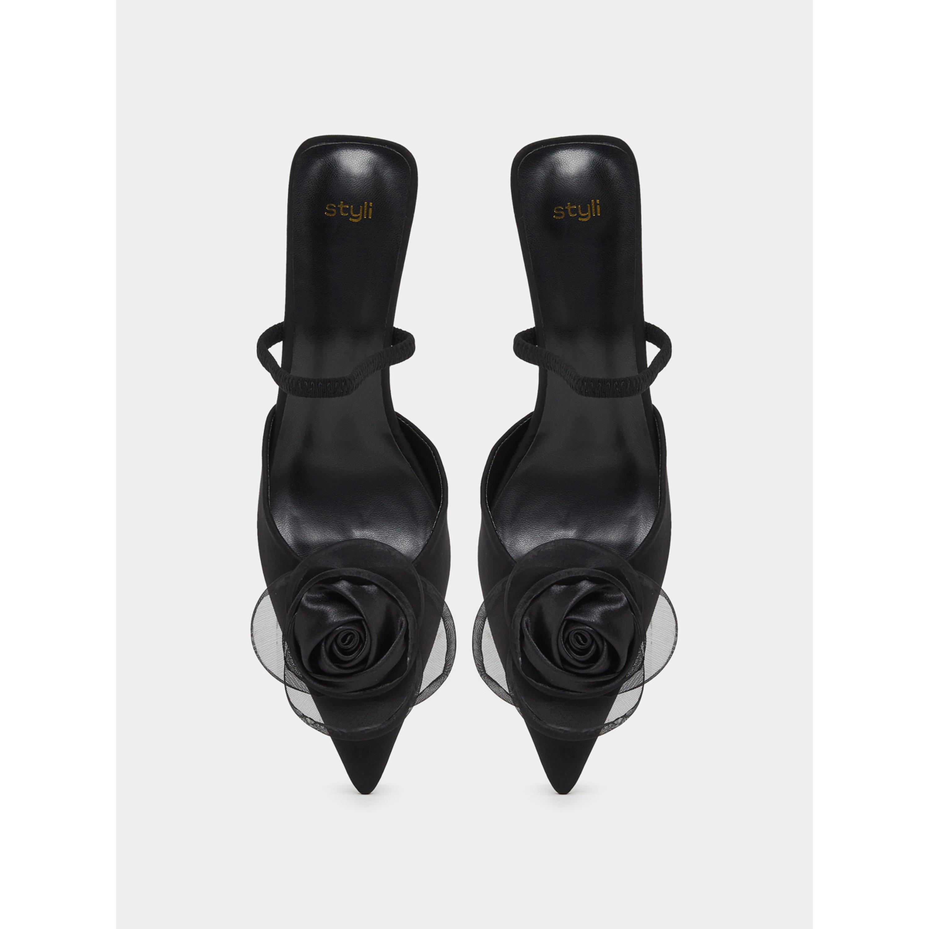 حذاء ساتان بتفاصيل زهور-women-shoes-heels-image-3