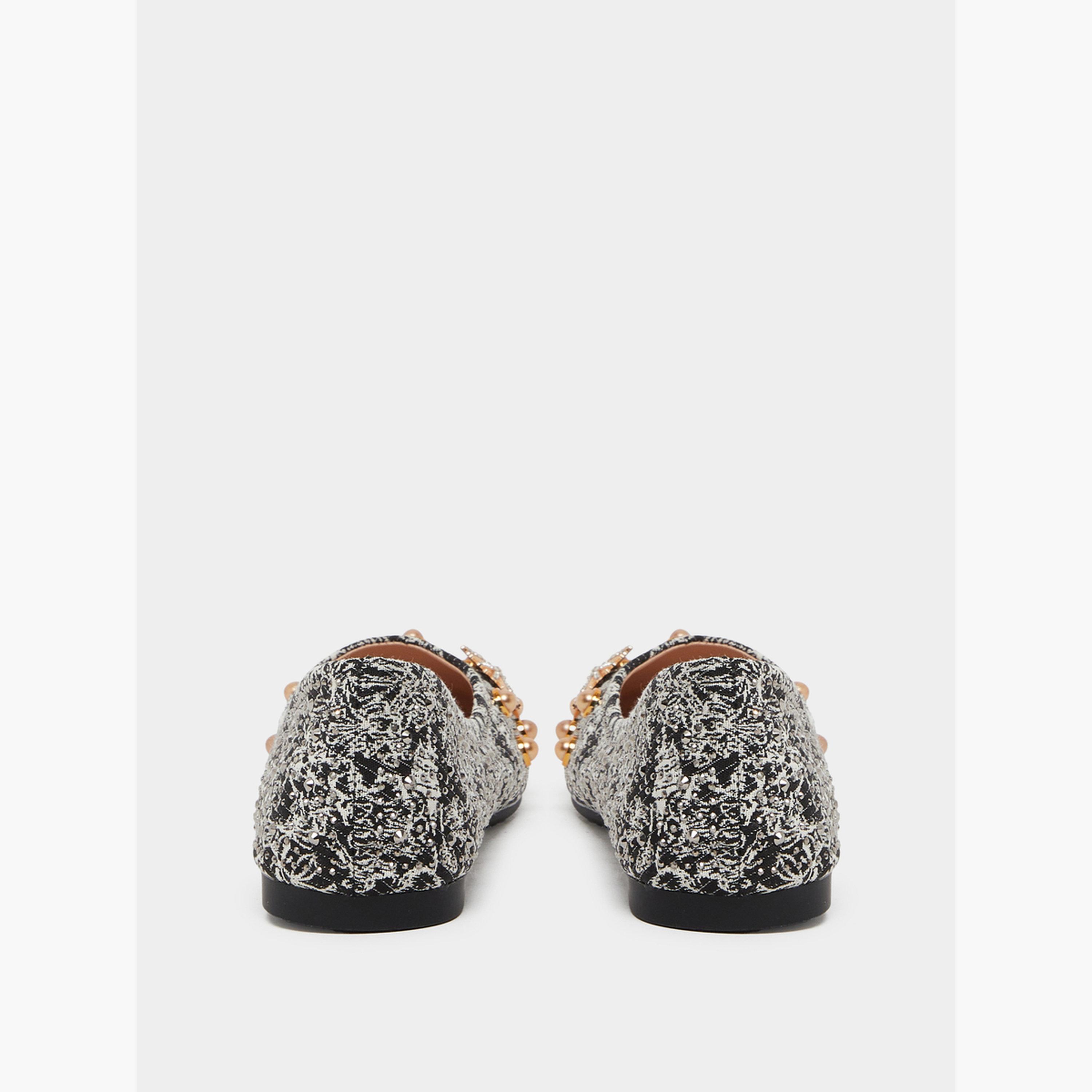 Styli Women Black Embellished Ballerina-women-shoes-flats-ballerinas-image-4