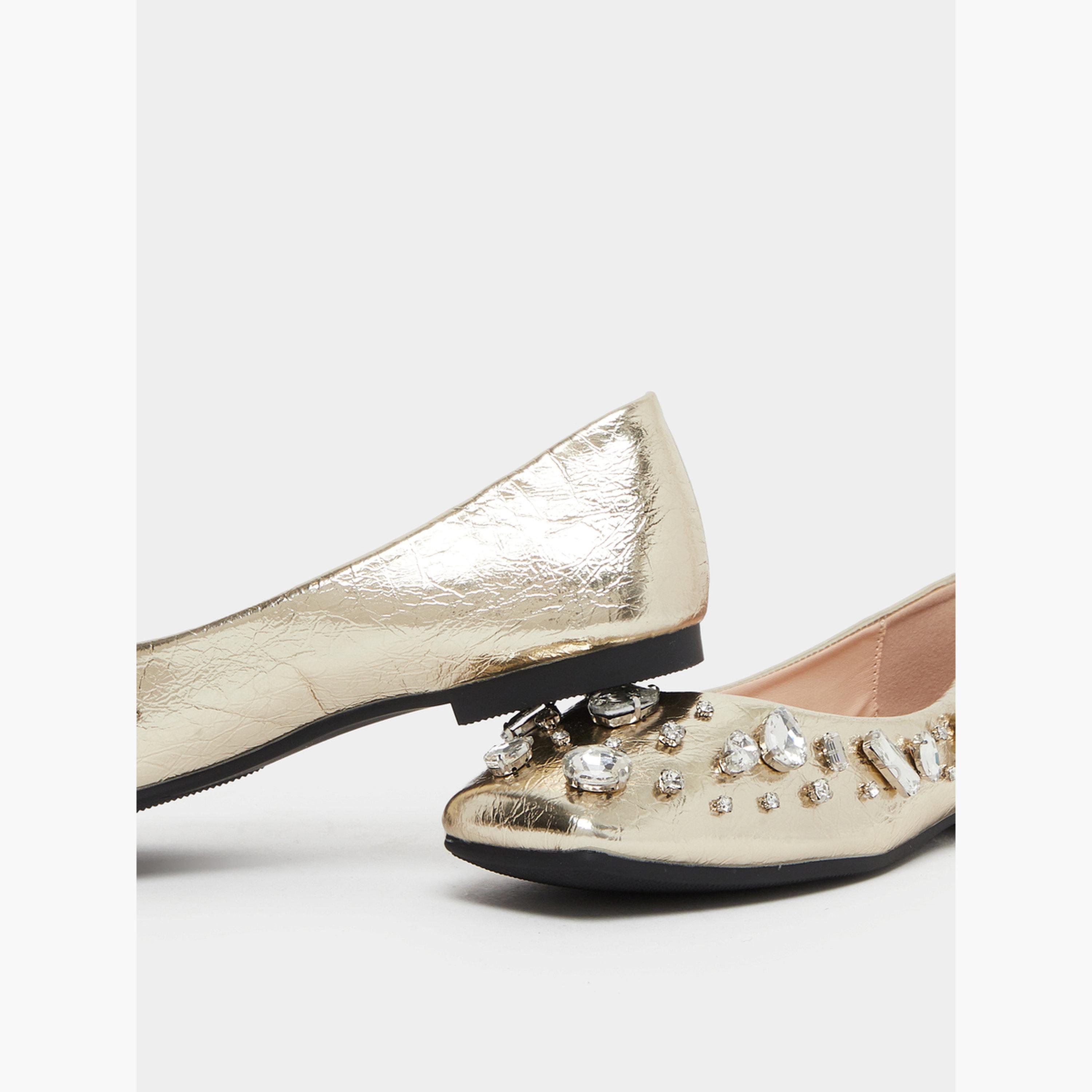 حذاء باليرينا مزين-women-shoes-ballerinas-image-3