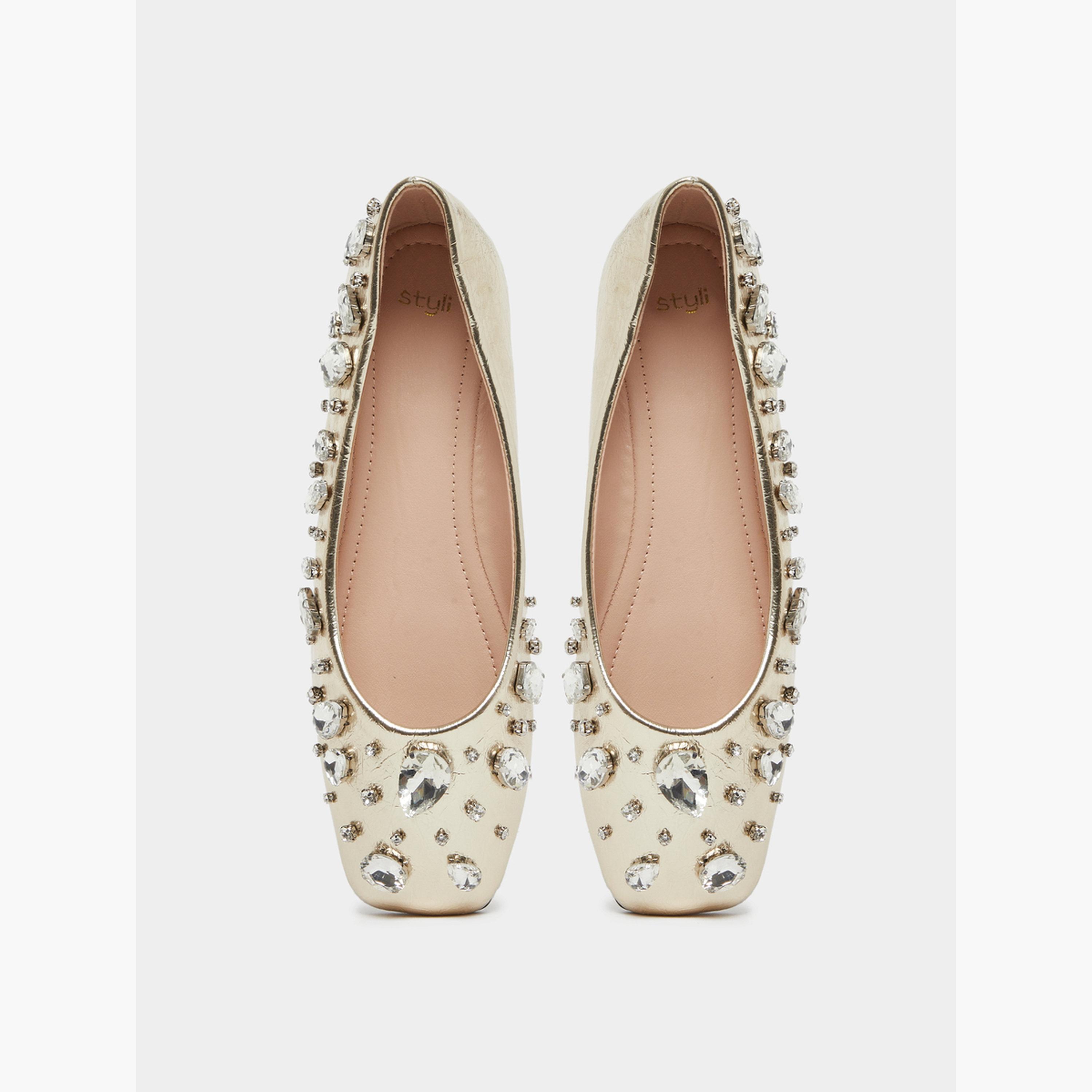 حذاء باليرينا مزين-women-shoes-ballerinas-image-5
