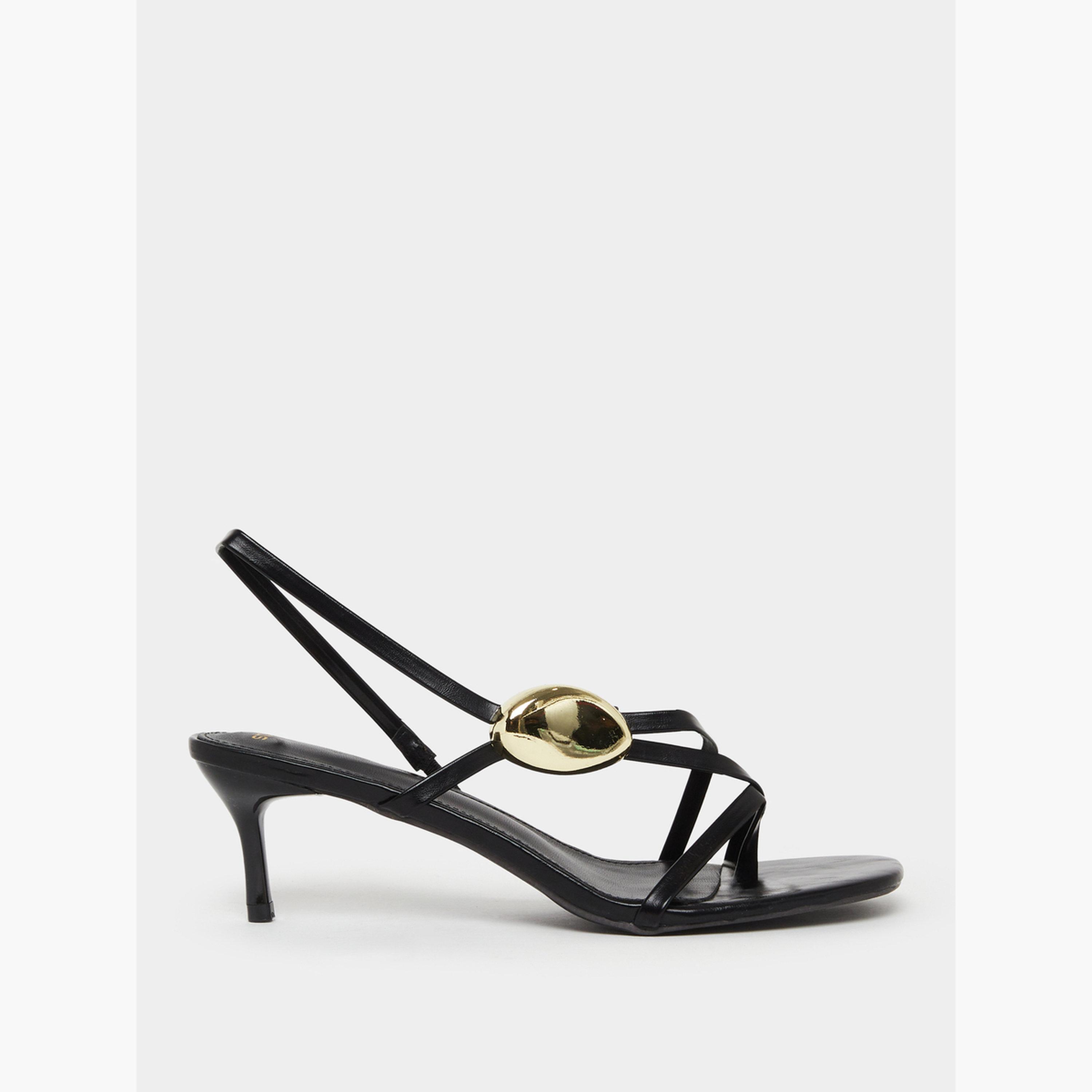 صندل بسيور وتفاصيل ذهبية-women-shoes-sandals-heeled-image-2