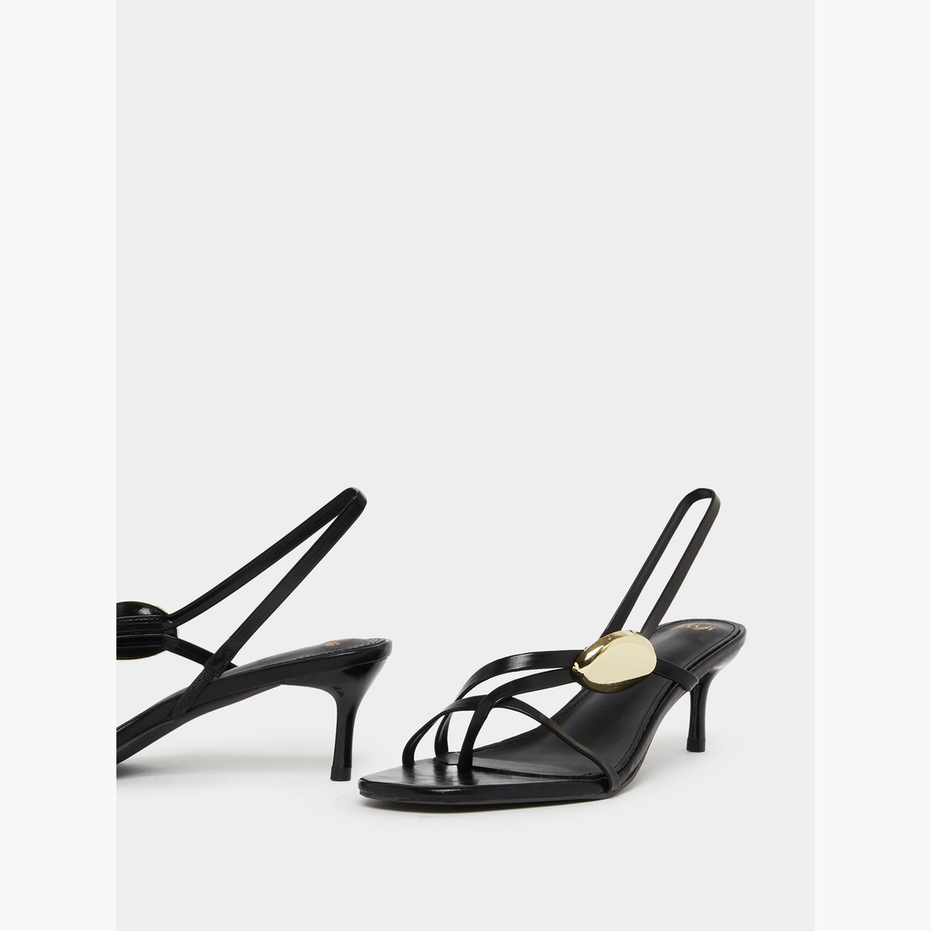 صندل بسيور وتفاصيل ذهبية-women-shoes-sandals-heeled-image-4