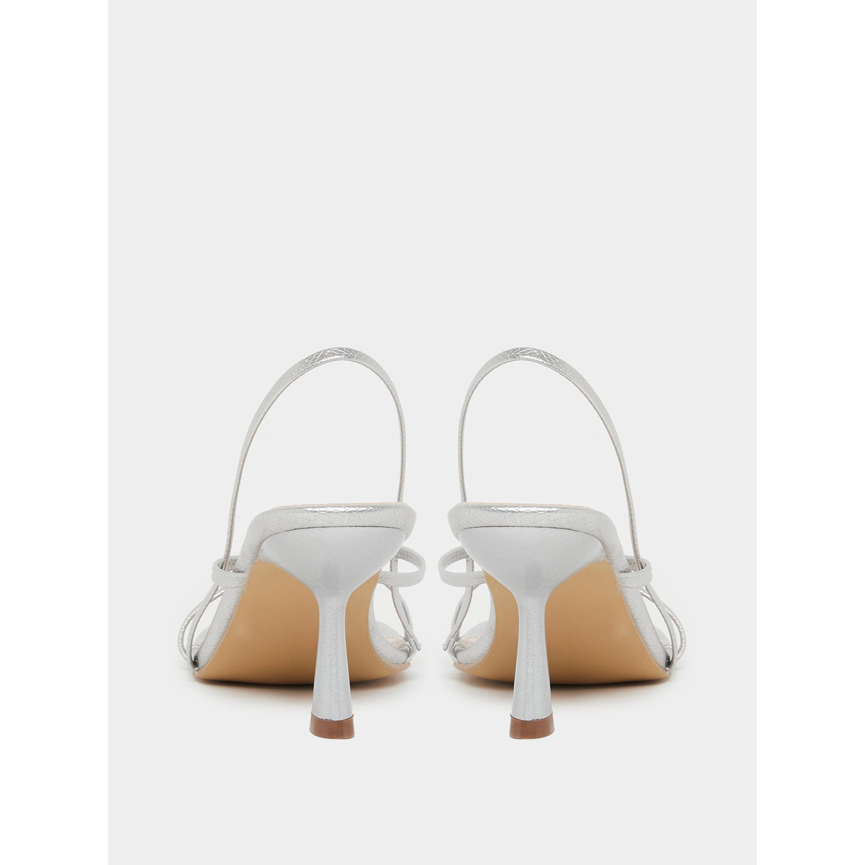 Styli Silver Strappy Kitten Heel Sandals-women-shoes-sandals-heeled-image-5