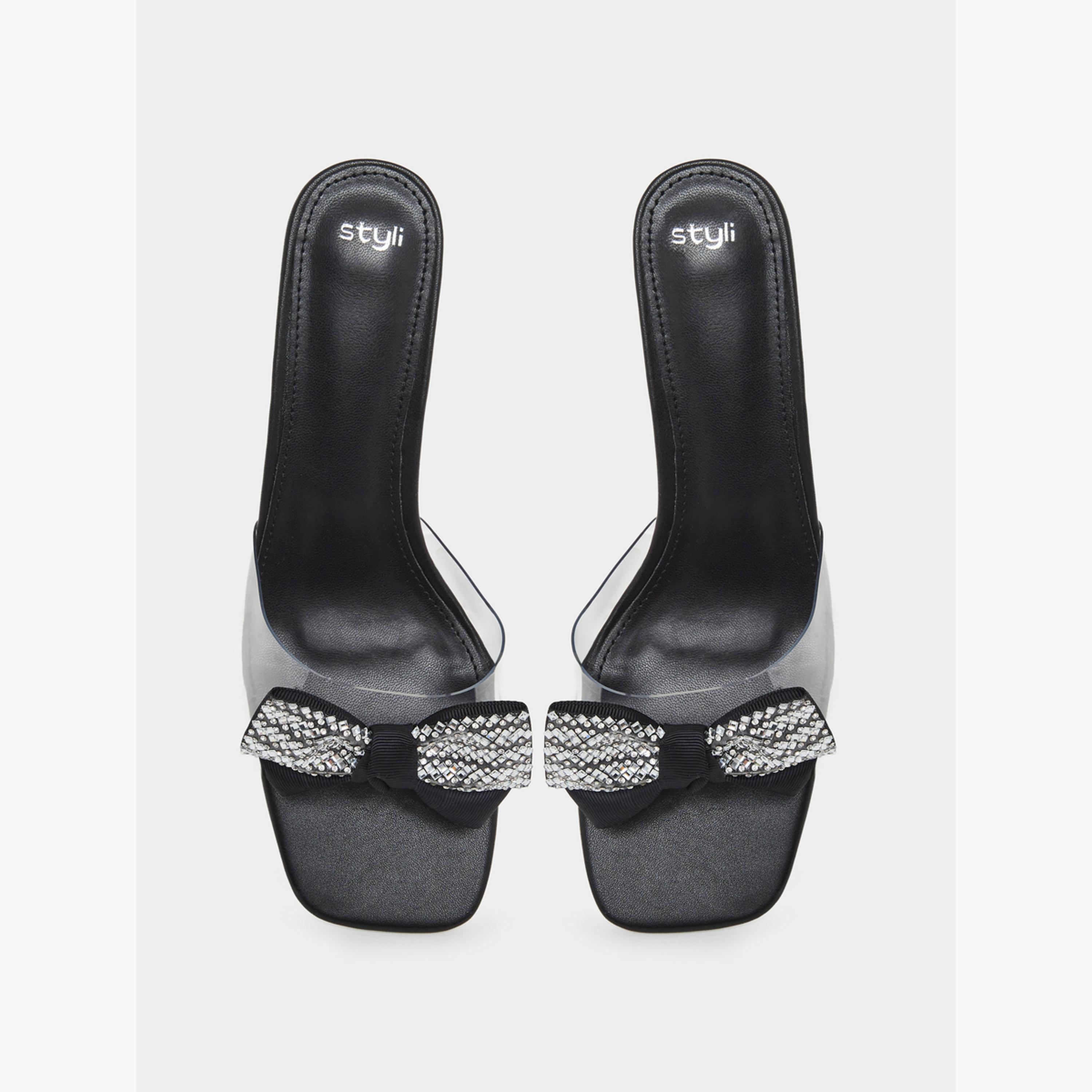 صندل بكعب صغير وتفاصيل فيونكة-women-shoes-heels-image-5