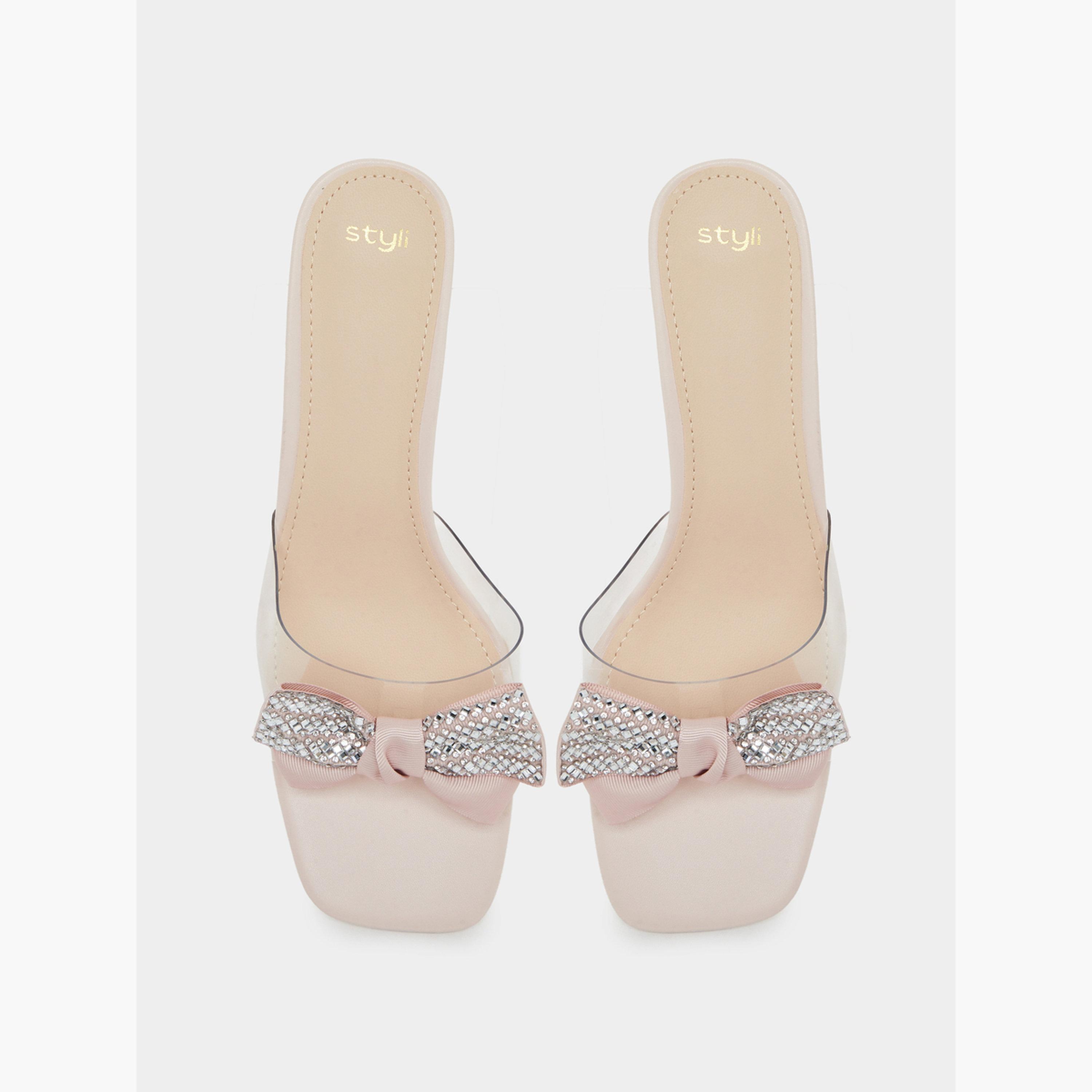 صندل بكعب صغير وتفاصيل فيونكة-women-shoes-heels-image-5