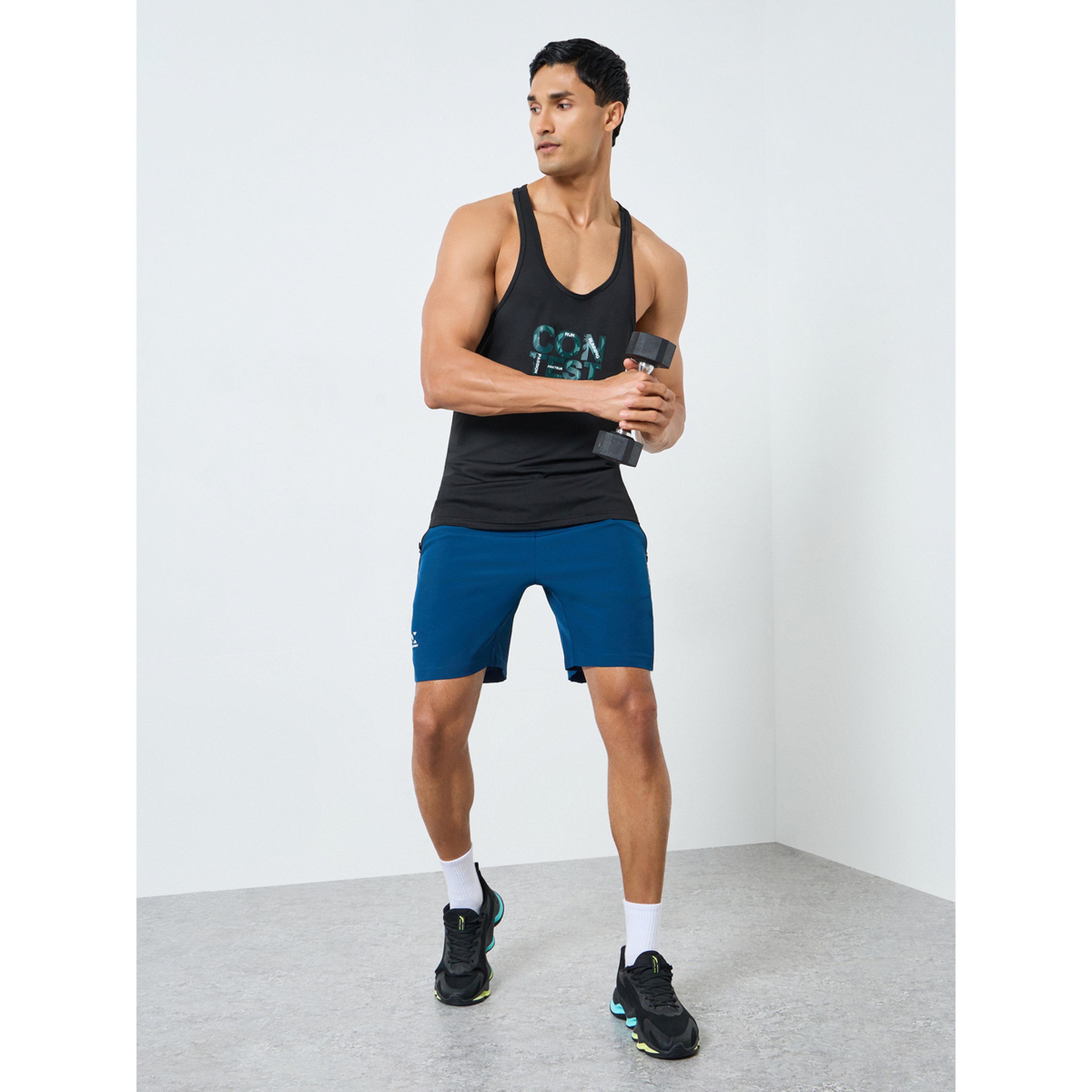 Styli Men Black Graphic Print Training Tank-men-clothing-sportswearandactivewear-tshirtsandpolos-image-2