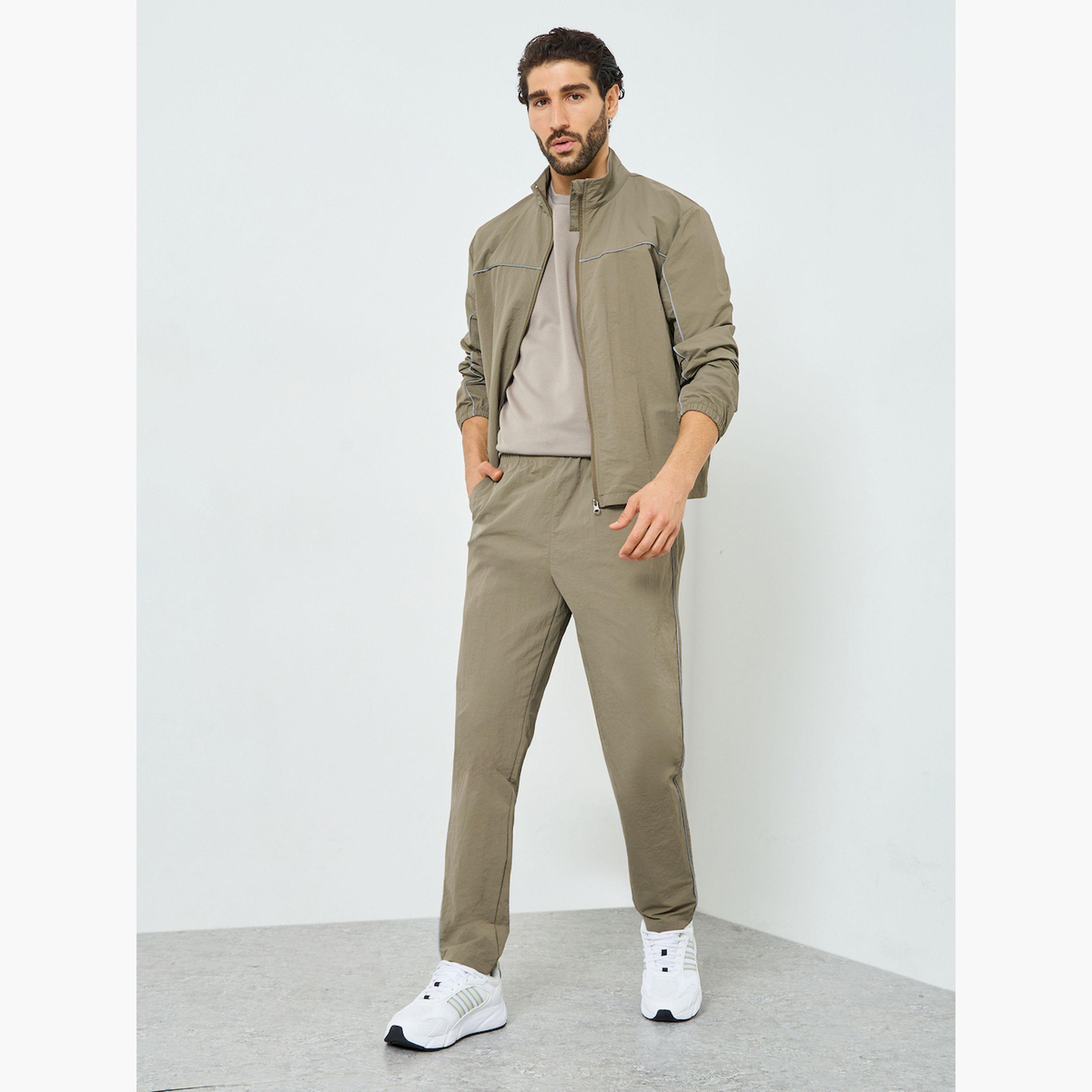 Styli Men Olive Lightweight Training Track Pant-men-clothing-sportswearandactivewear-bottoms-joggers-image-2